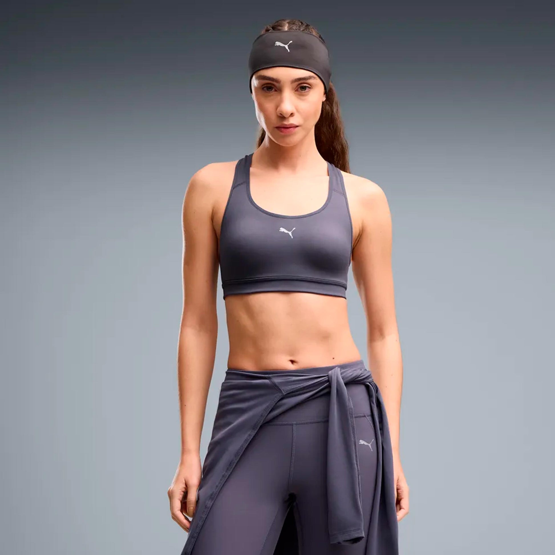 Puma 4Keeps Run  Sport-bh Dames - grijs
