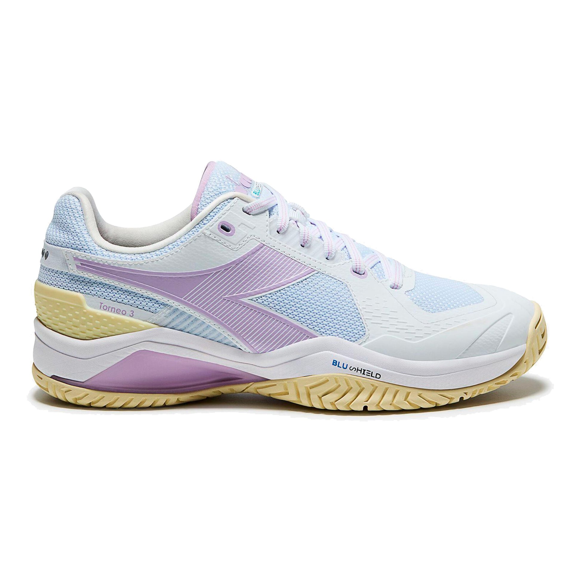 Diadora Blushield Torneo 3 Allcourt schoen Dames - wit, mauve