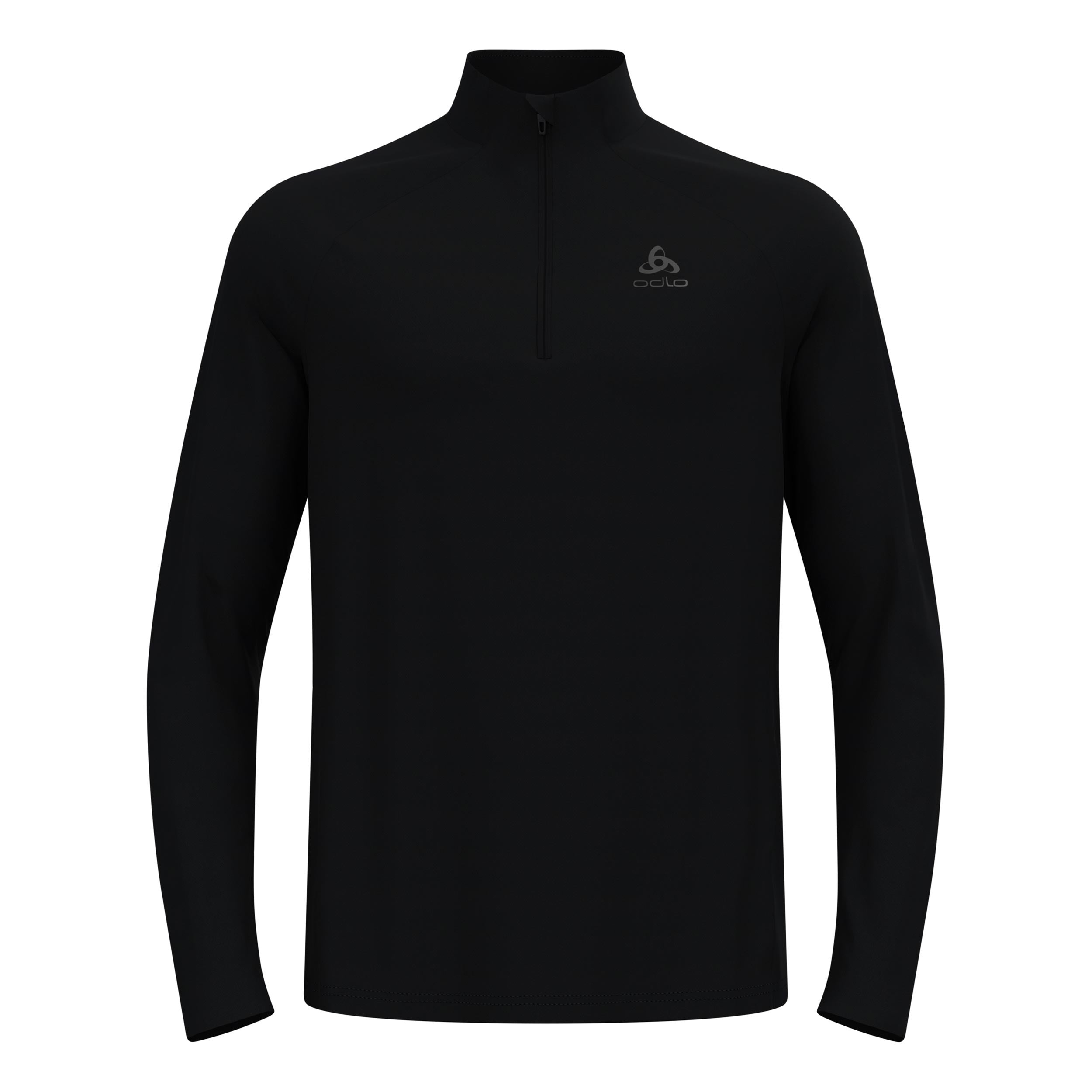 Odlo Essential 1/2 Zip Hardloopshirt Heren-zwart, zwart