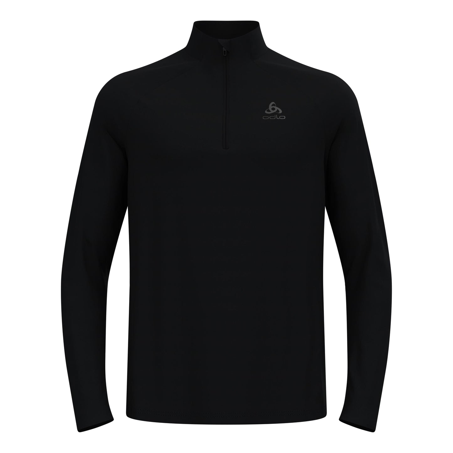 Odlo Essential 1/2 Zip Hardloopshirt Heren-zwart, zwart