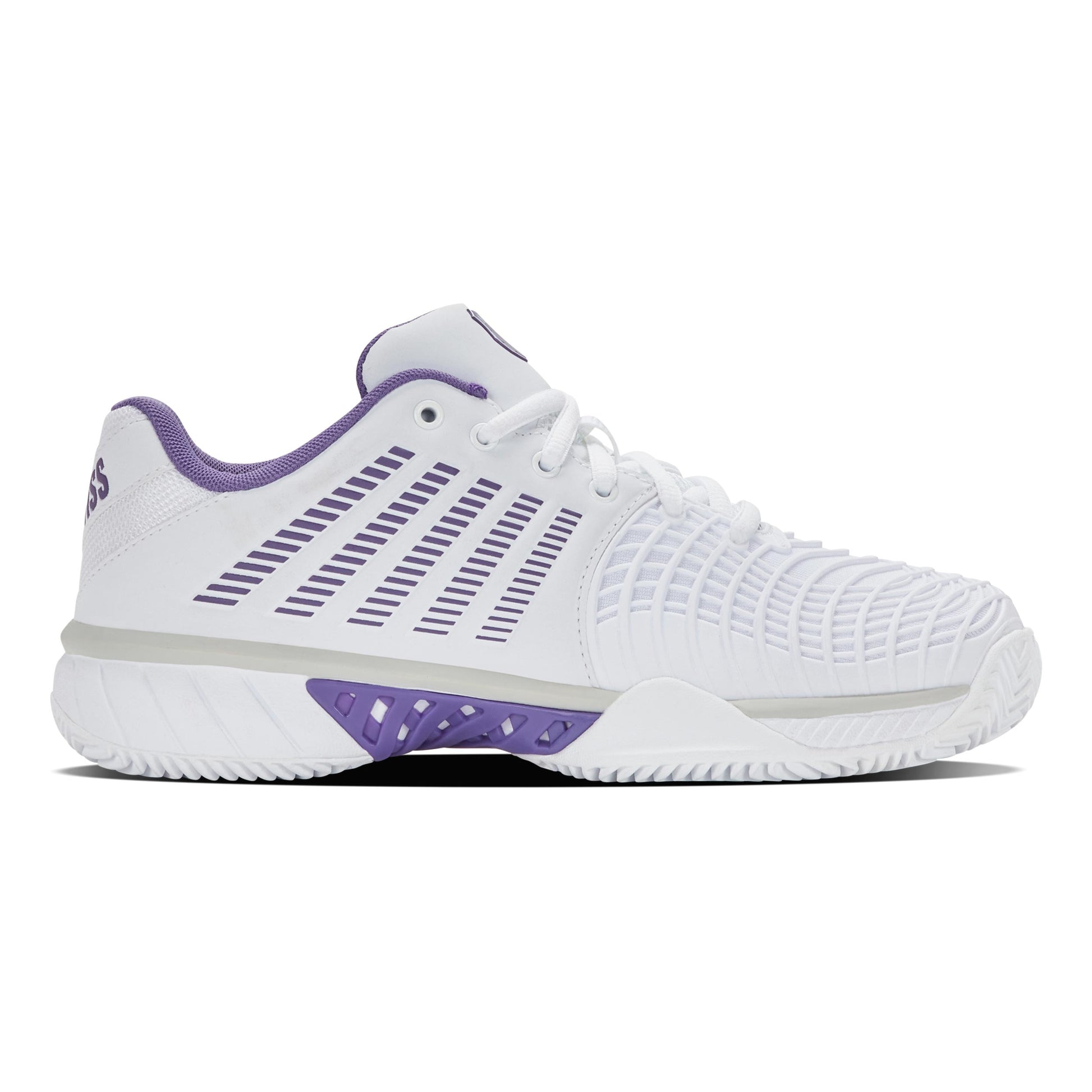 K-Swiss Express Light 3 Gravelschoen Dames - wit, lavendel