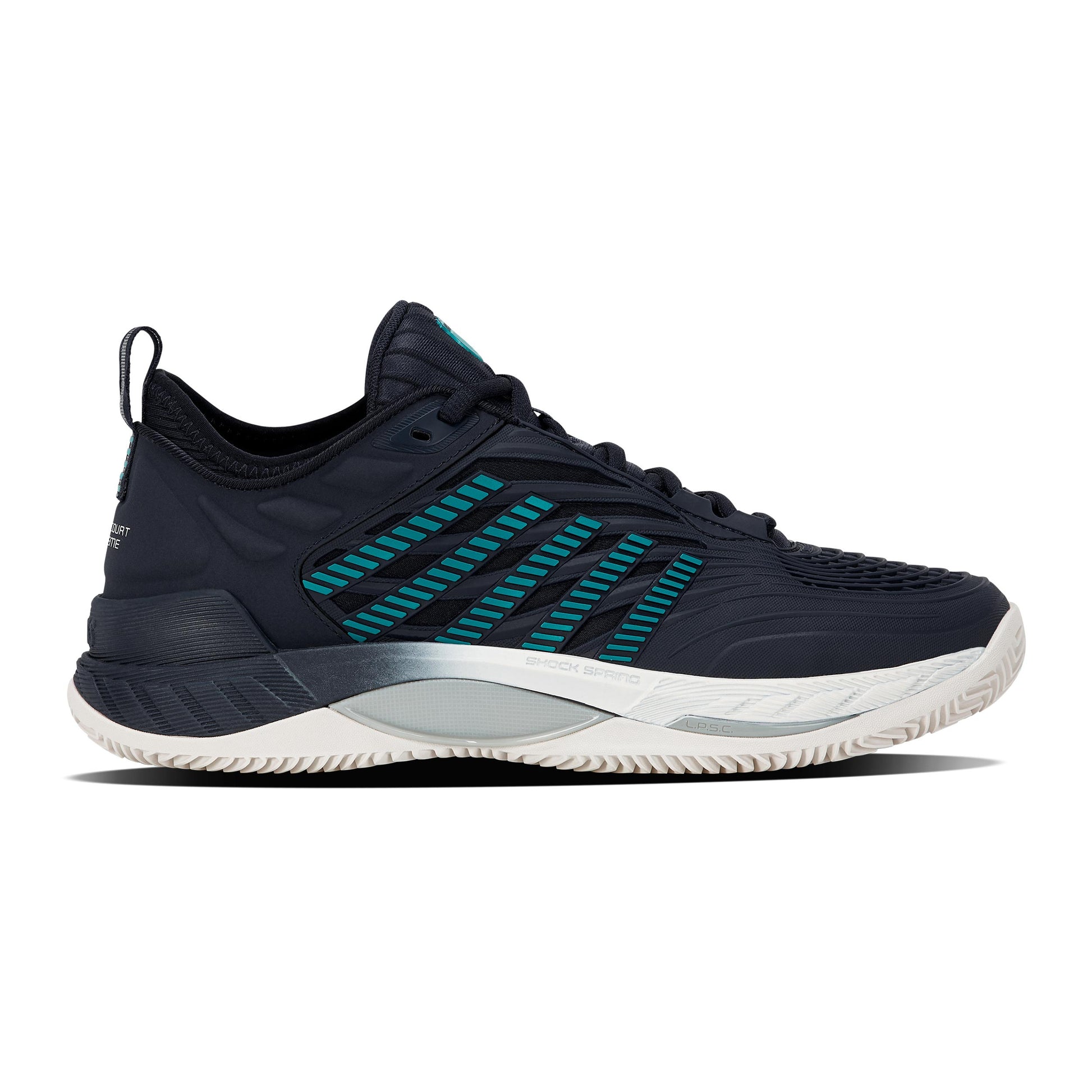 K-Swiss Hypercourt Supreme 2 Gravelschoen Heren - zwart, turkoois