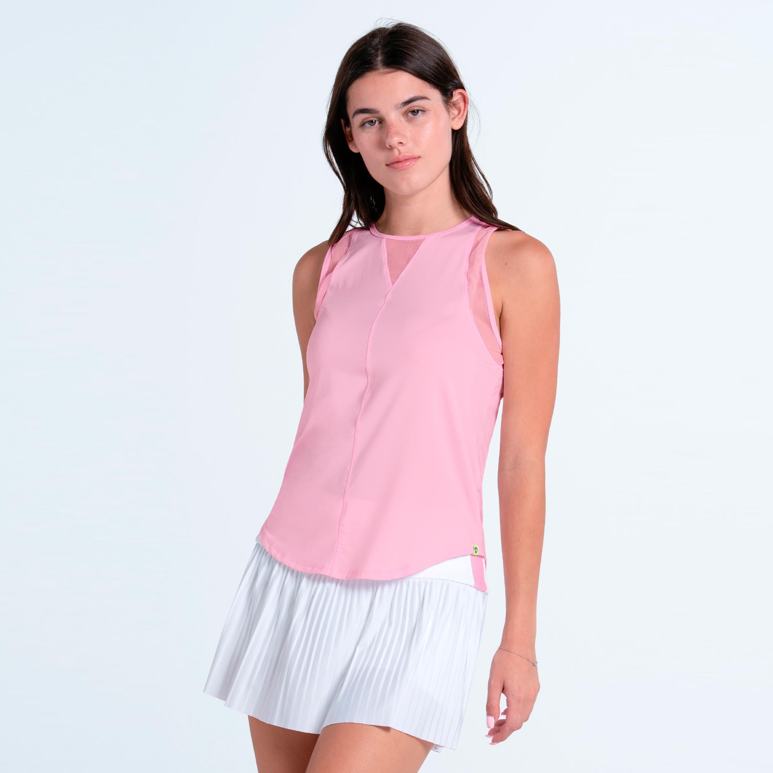 Lucky in Love Chill Out Tanktop Dames - roze, wit