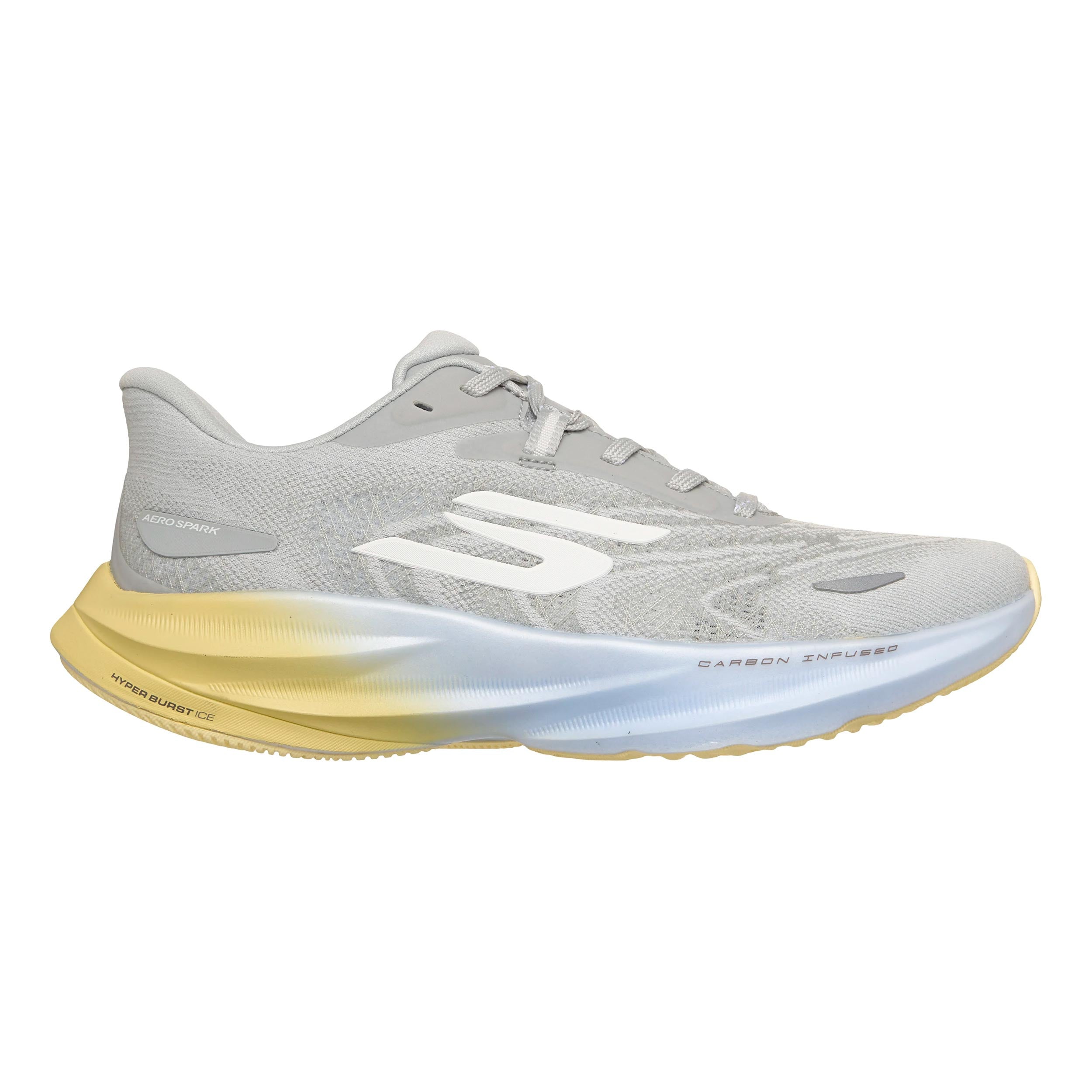 Skechers SKX Aero Spark Neutrale schoen Dames - lichtgrijs, geel