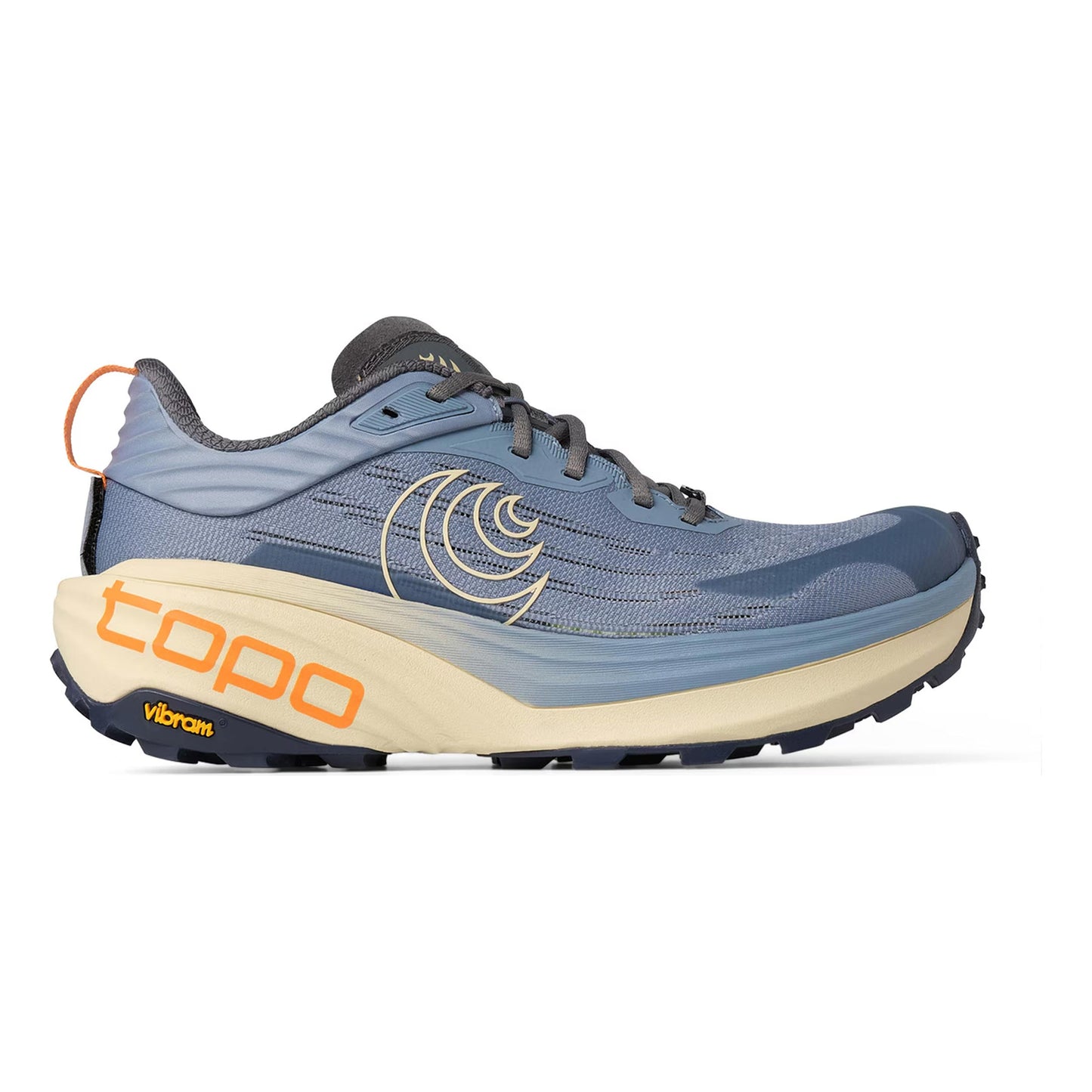 TOPO ATHLETIC Vista Trailschoen Dames - blauwgrijs, crème