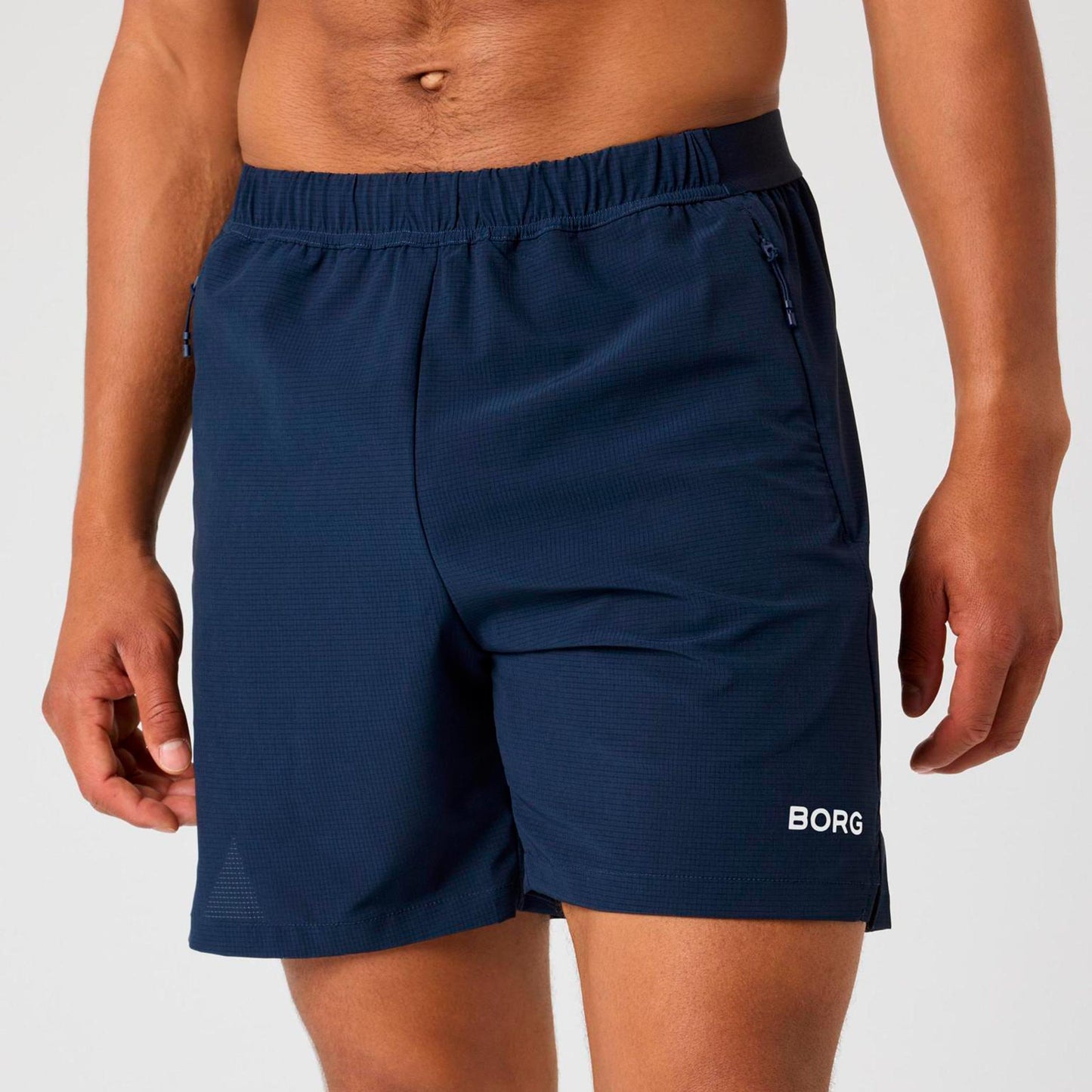 Björn Borg Borg Zip 7 Inch Shorts Heren - nachtblauw