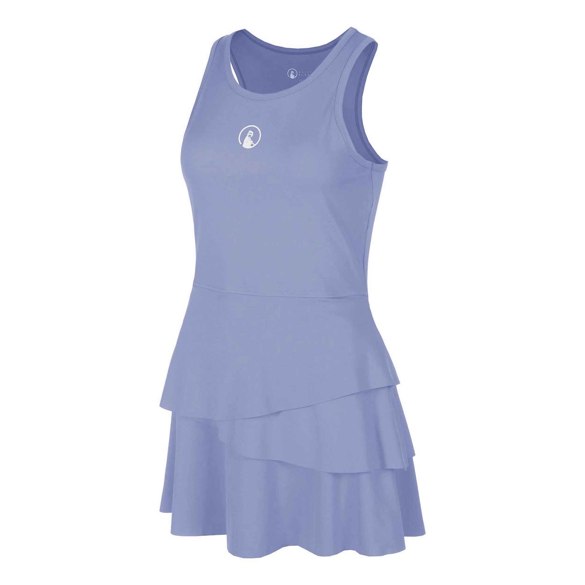 Quiet Please Glow Flounce Jurk Dames - blauw, crème
