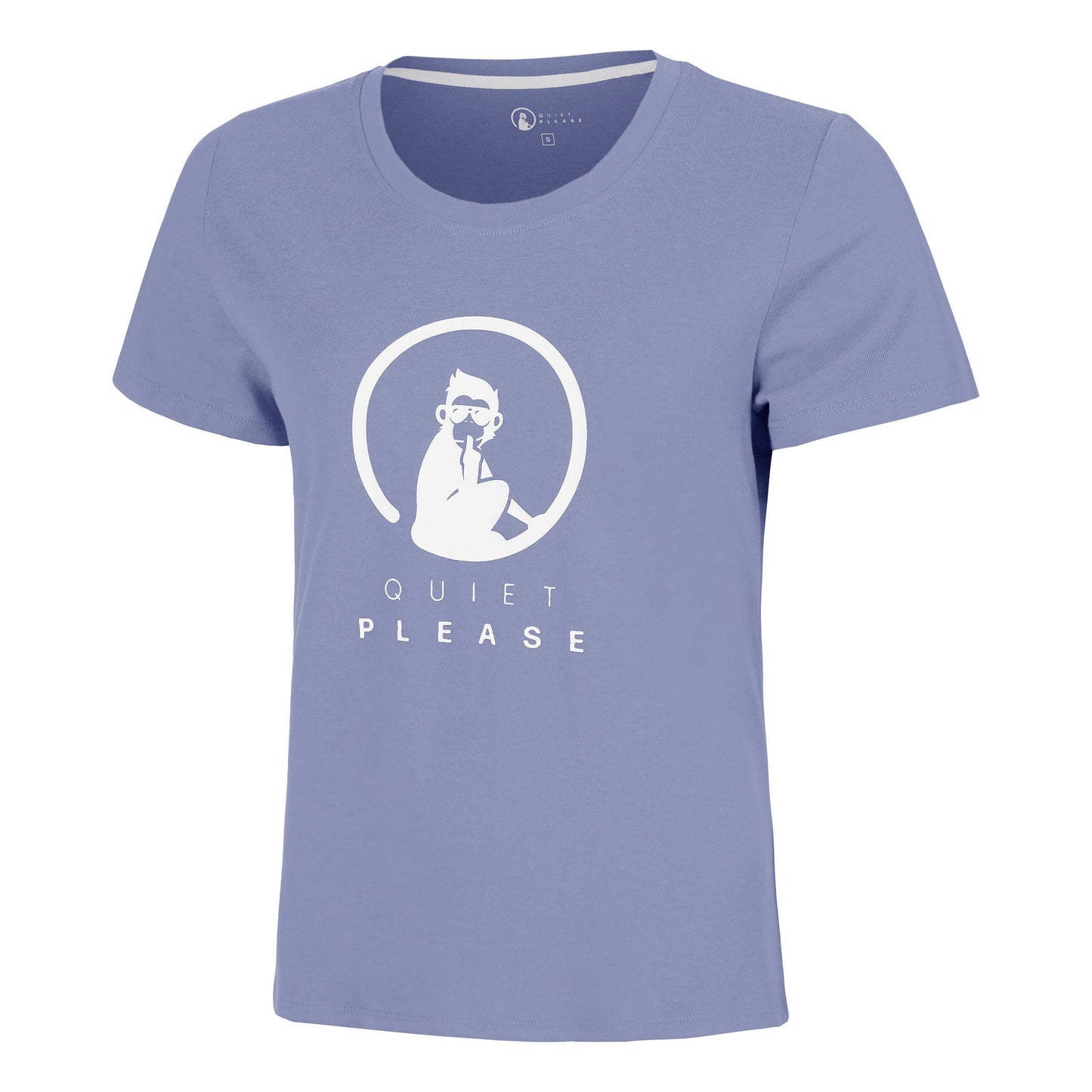 Quiet Please Glow Training T-shirt Dames - blauw