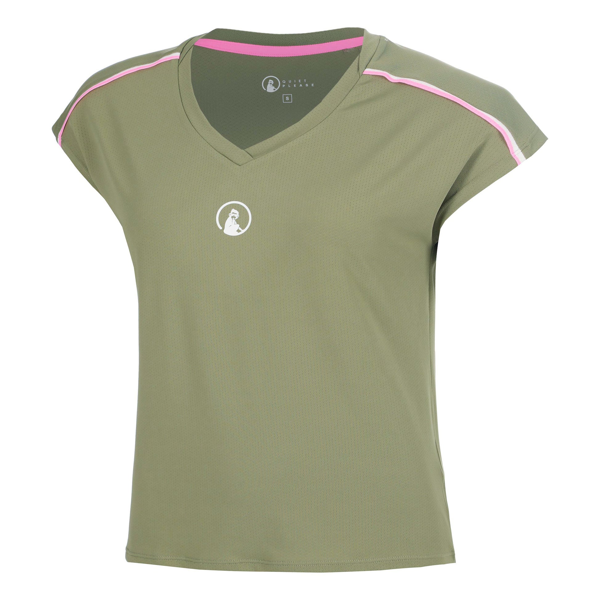 Quiet Please Memories Volley T-shirt Dames - kaki