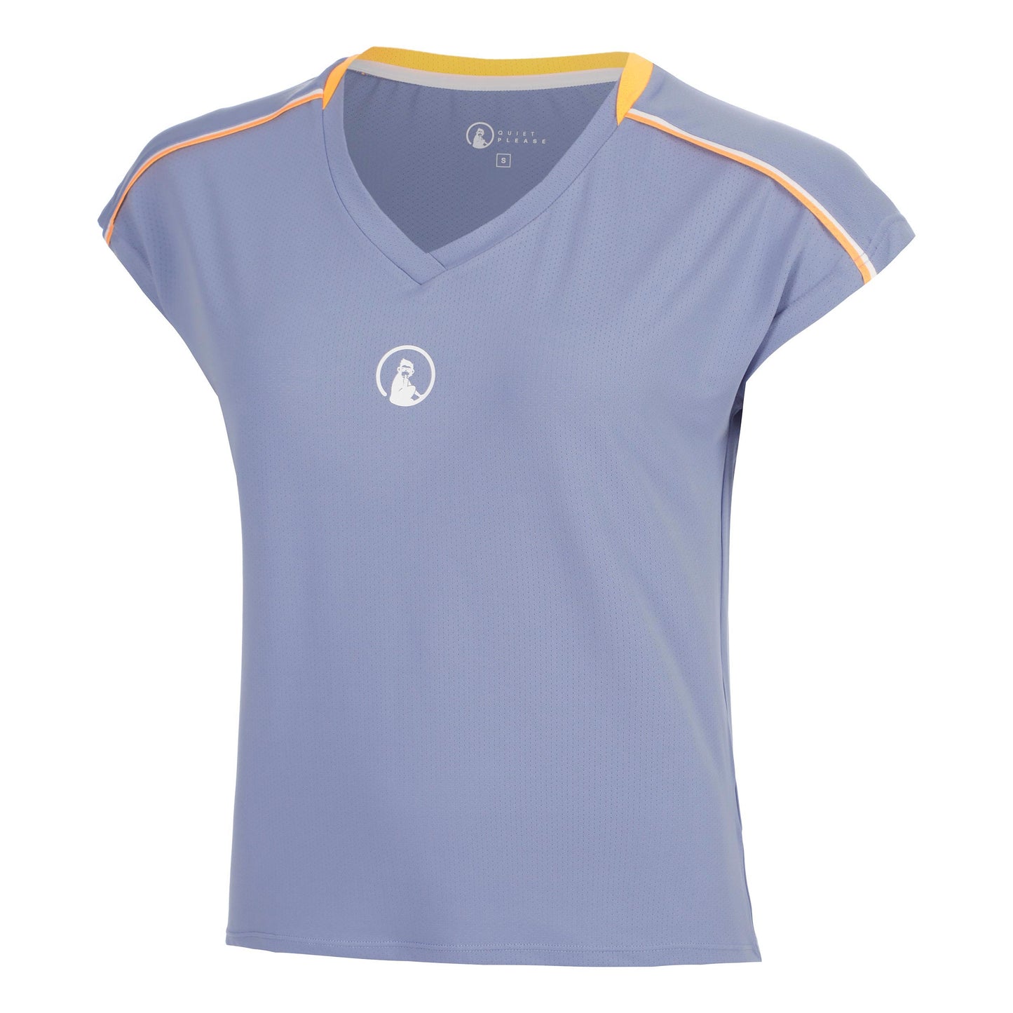 Quiet Please Glow Volley T-shirt Dames - blauw