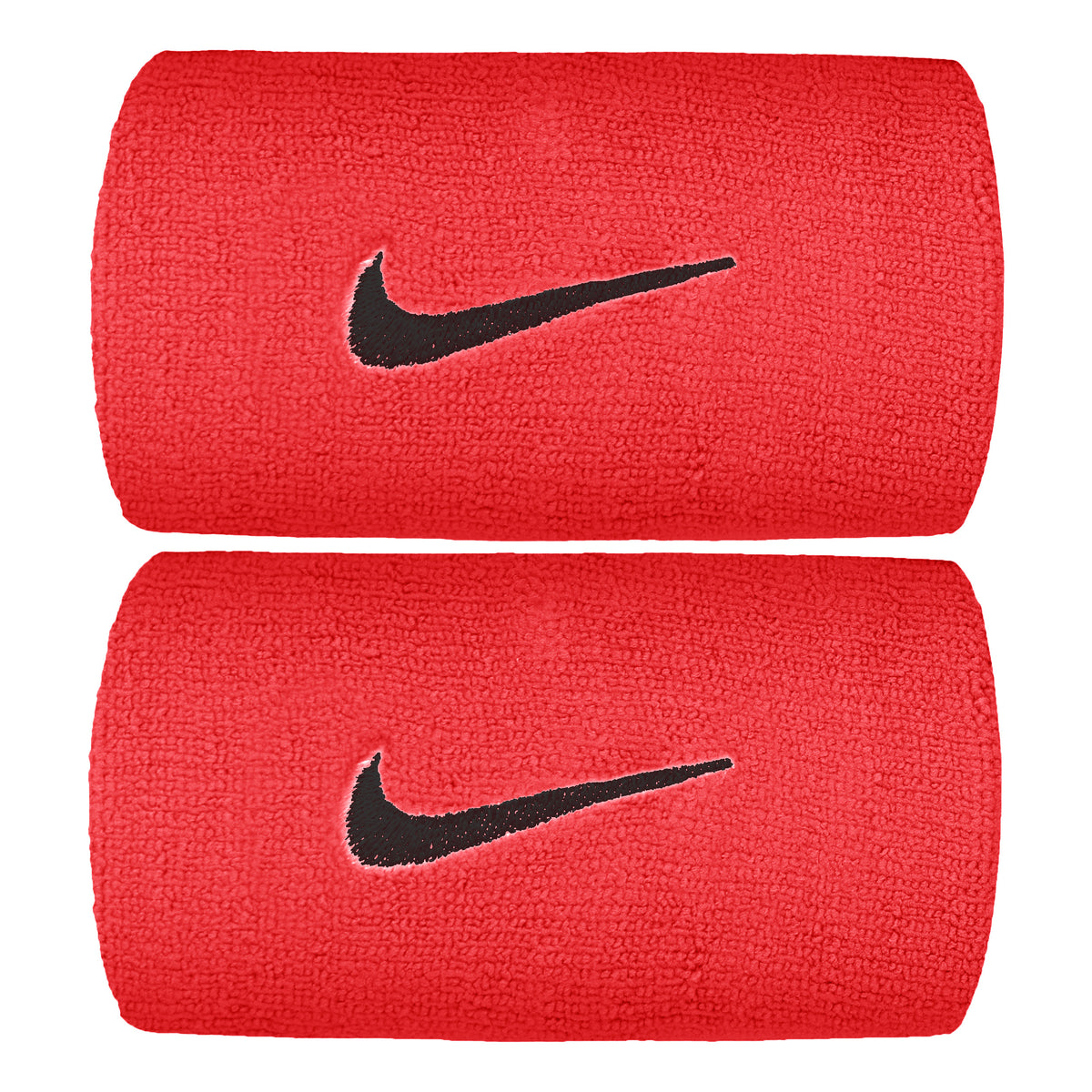 Nike Premier DW Zweetband Verpakking 2 stuks lang - lichtrood, zwart