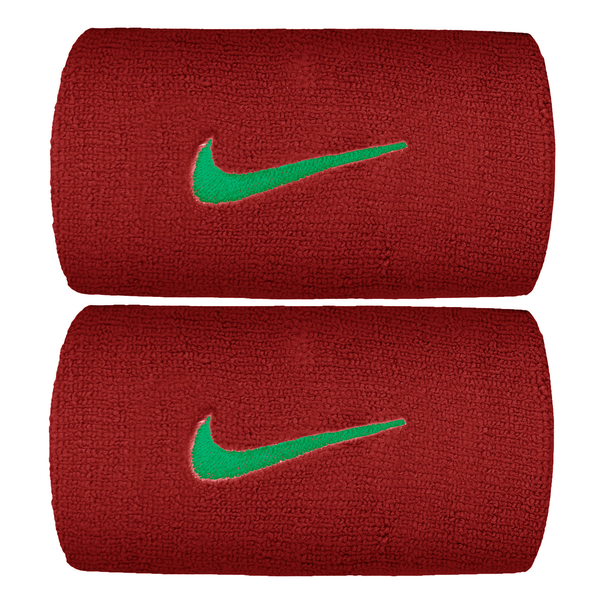 Nike Premier DW Zweetband Verpakking 2 stuks lang - donkerrood, mint
