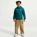 Club Fleece Sweater met capuchon Kinderen - petrolblauw