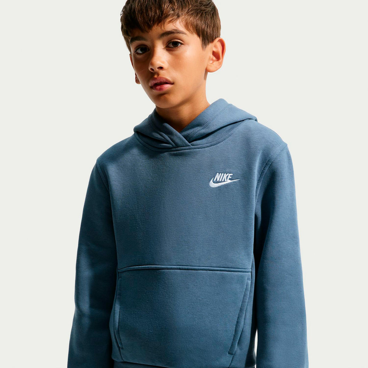 Nike Club Fleece Sweater met capuchon Kinderen - blauwgrijs