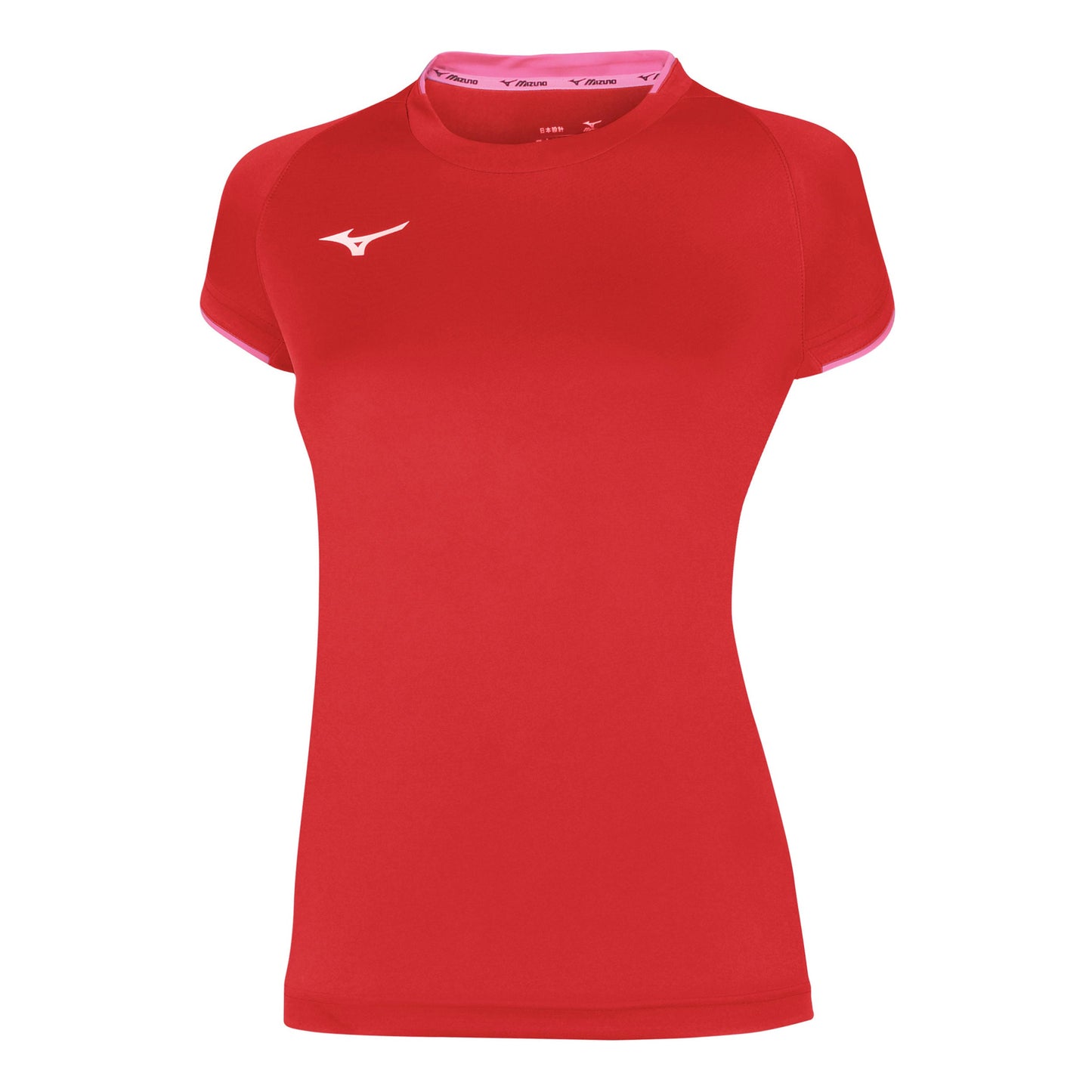 Mizuno Core T-shirt Dames - rood, roze