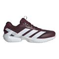 adizero Ubersonic 5 Gravelschoen Heren - wijnrood, zilver