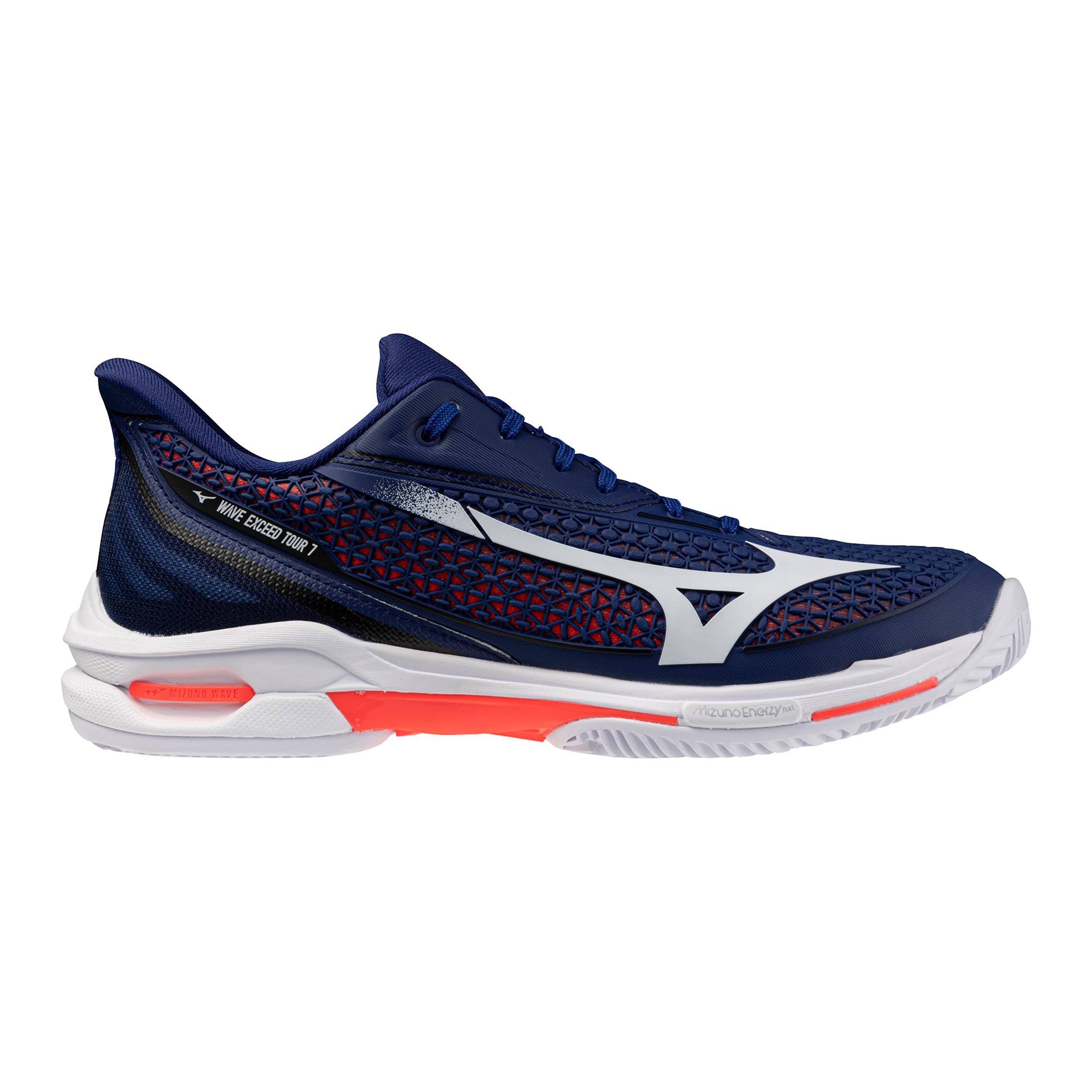 Mizuno Wave Exceed Tour 7 Gravelschoen Heren - donkerblauw, oranje