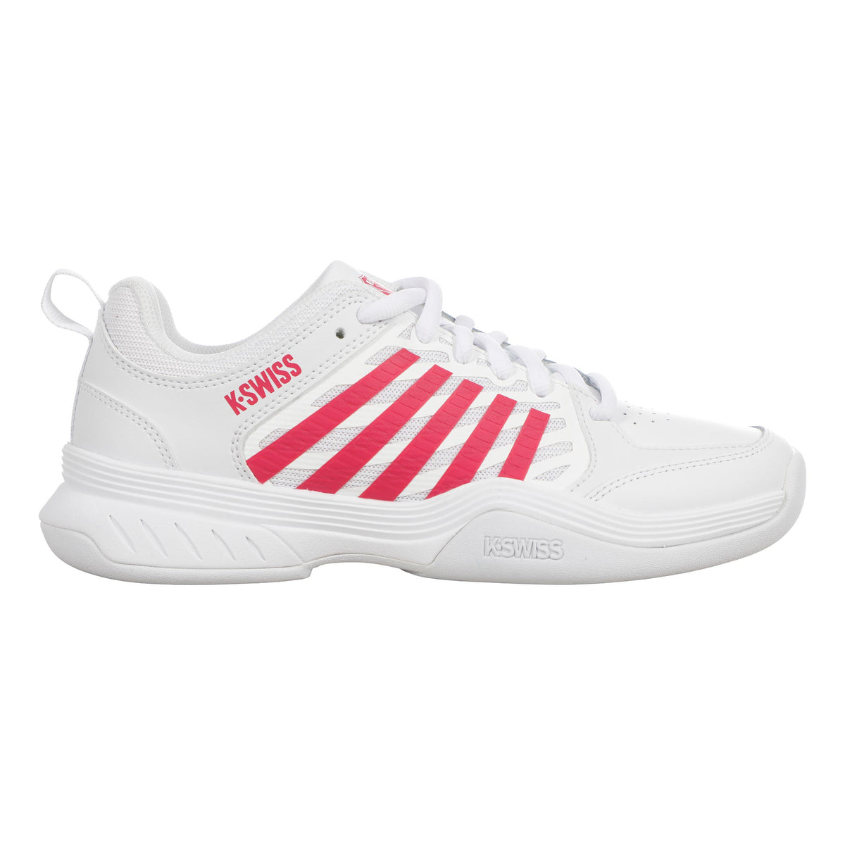 K-Swiss Court Express 2 Tennisschoen tapijt Dames - wit, donkerrood