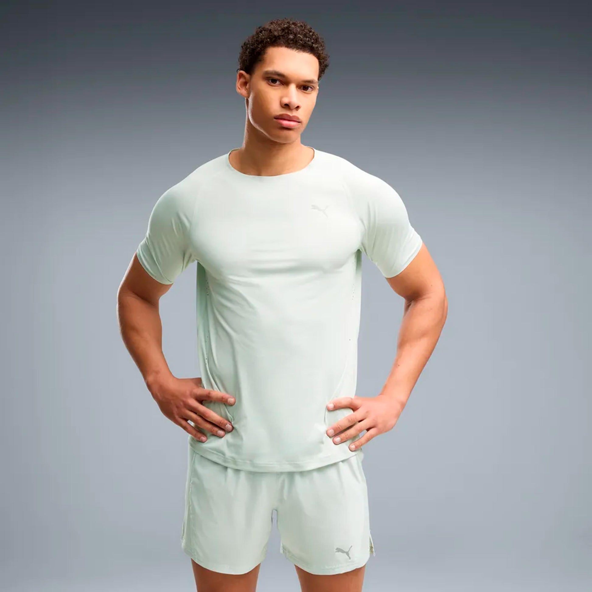 Puma Everyday Cloudspun  Hardloopshirt Heren - lichtgroen