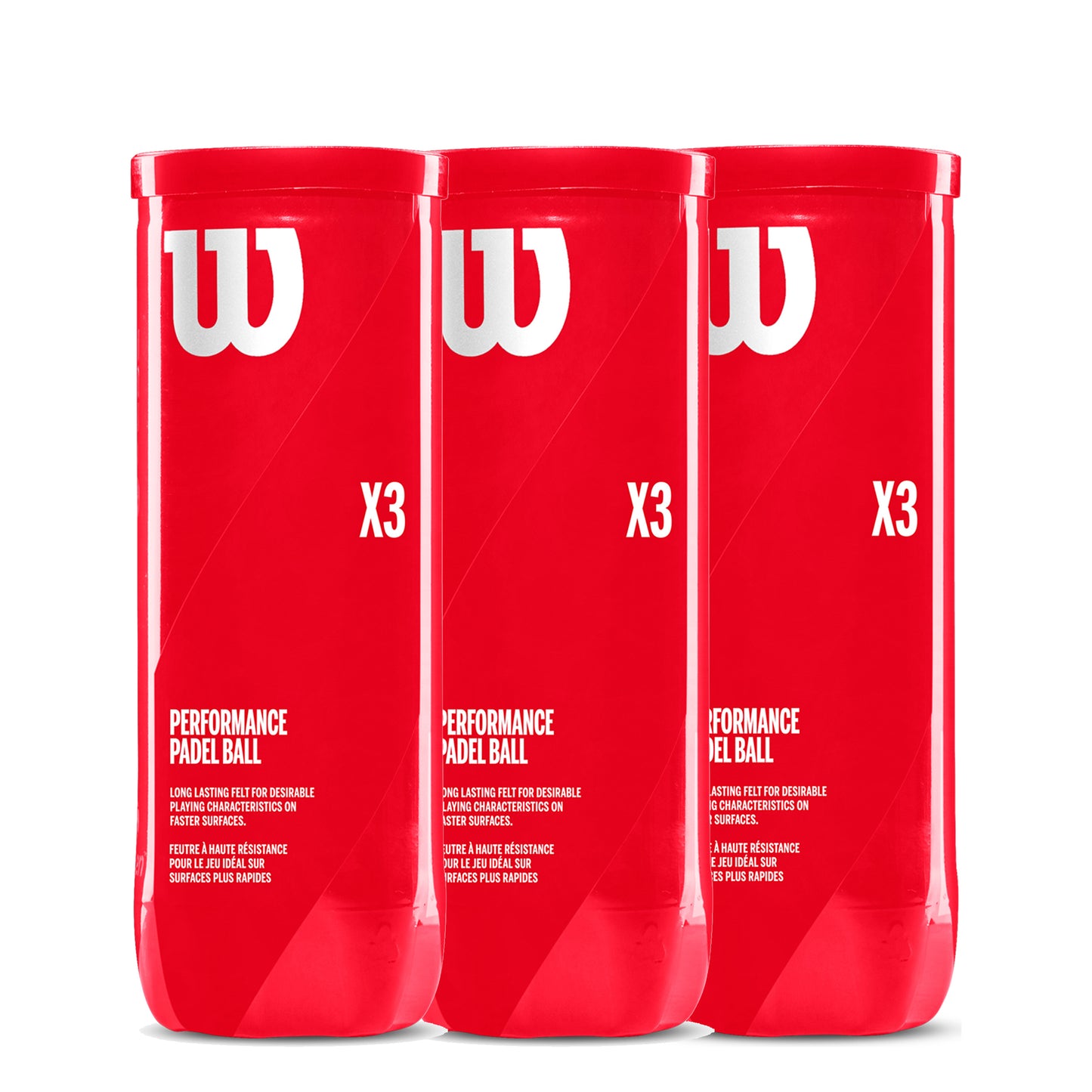 Wilson 3x verpakking 3 stuks Padel X3 Ball