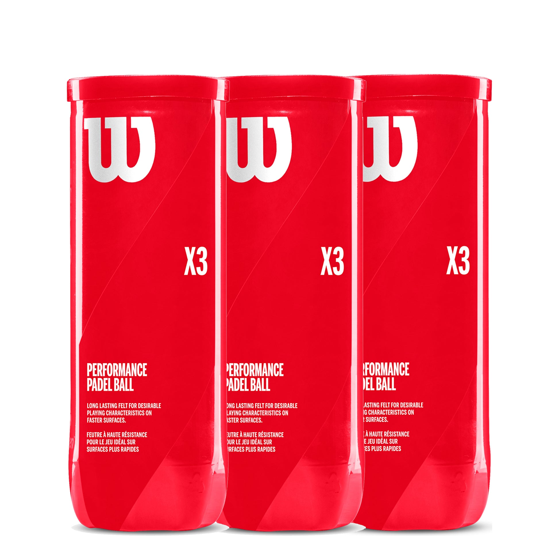 Wilson 3x verpakking 3 stuks Padel X3 Ball