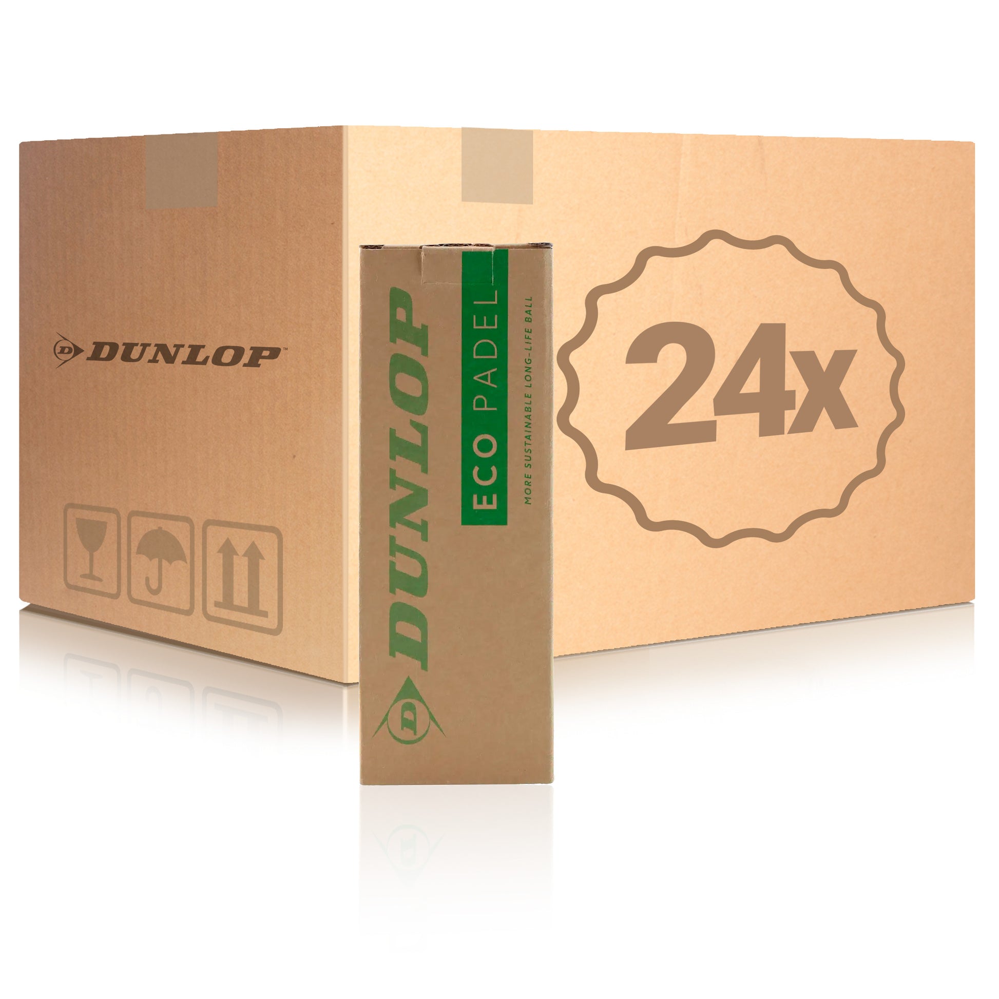 Dunlop 24x verpakking  3 stuks Eco Padel
