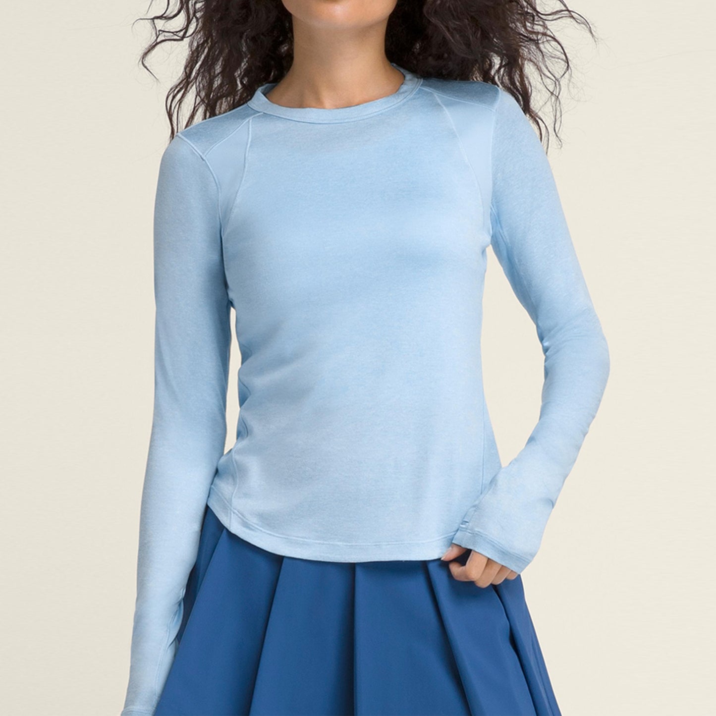 Wilson W All Day Long Sleeve Longsleeve -blauw