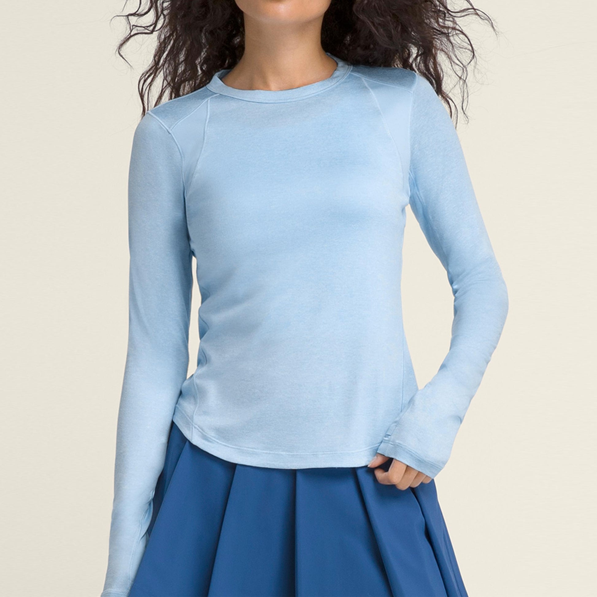 Wilson W All Day Long Sleeve Longsleeve -blauw