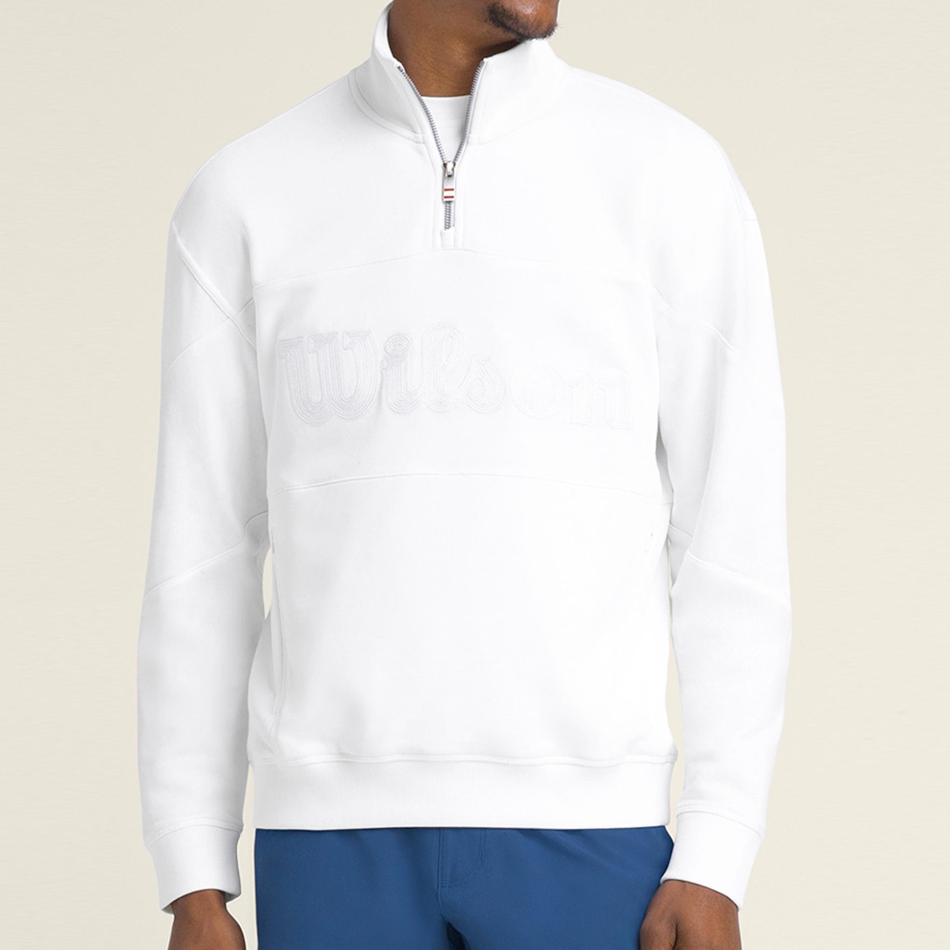 Wilson M Parkside Half-Zip Longsleeve Longsleeve -wit