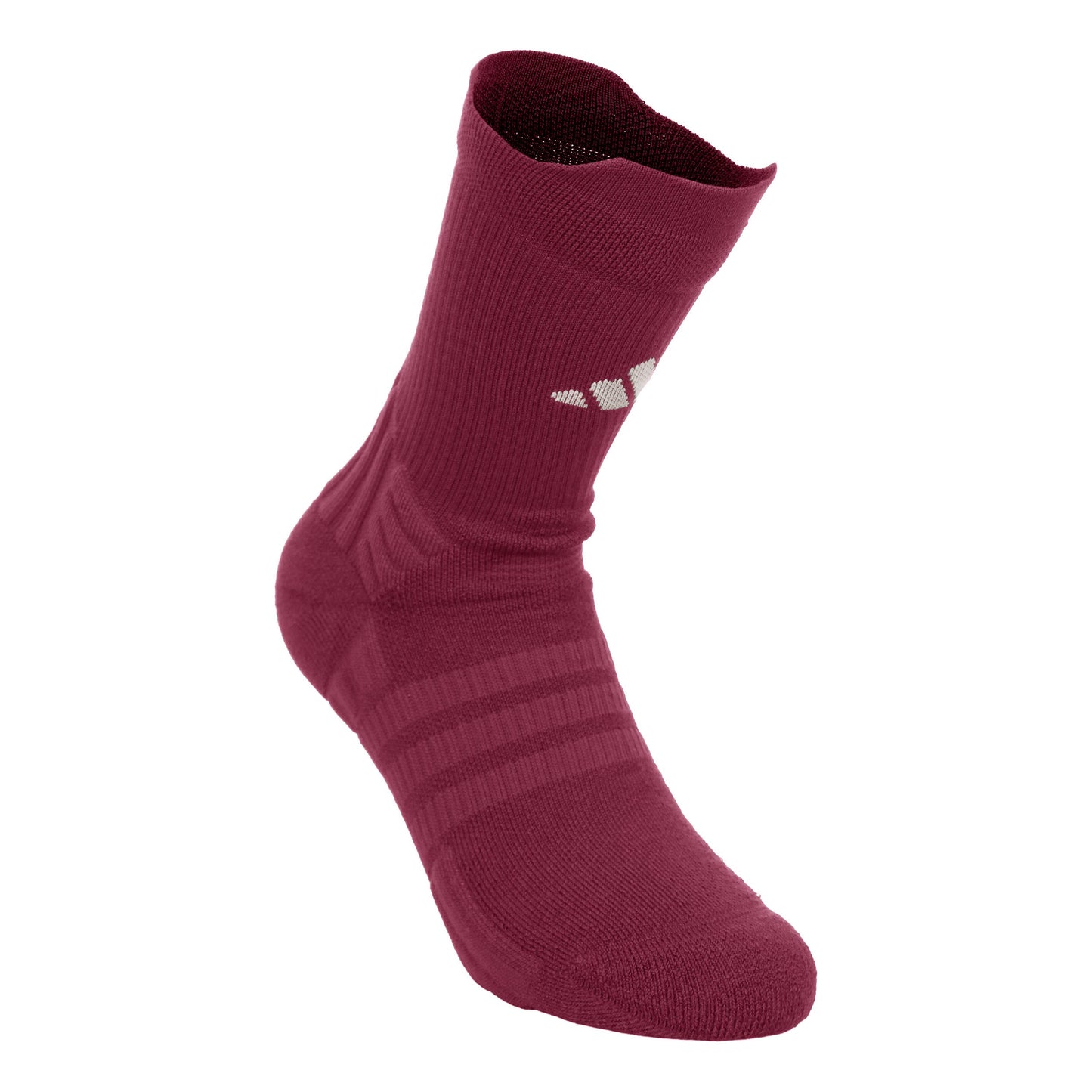 adidas Crew Tennissokken Unisex - wijnrood, crème