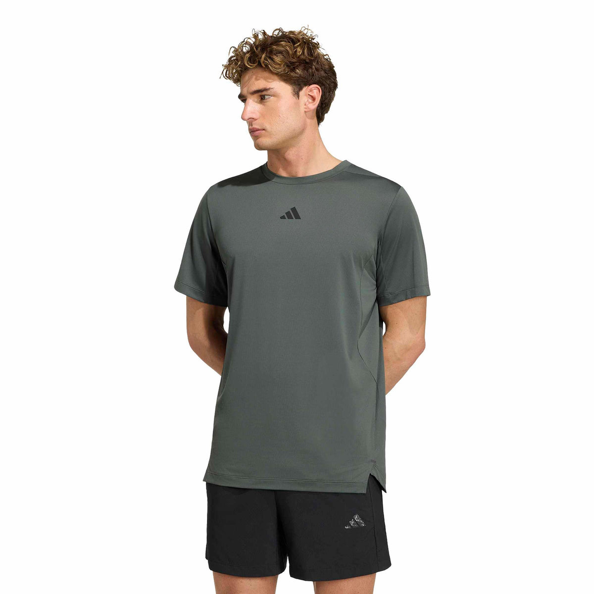adidas D4T Essentials T-shirt Heren - donkergroen