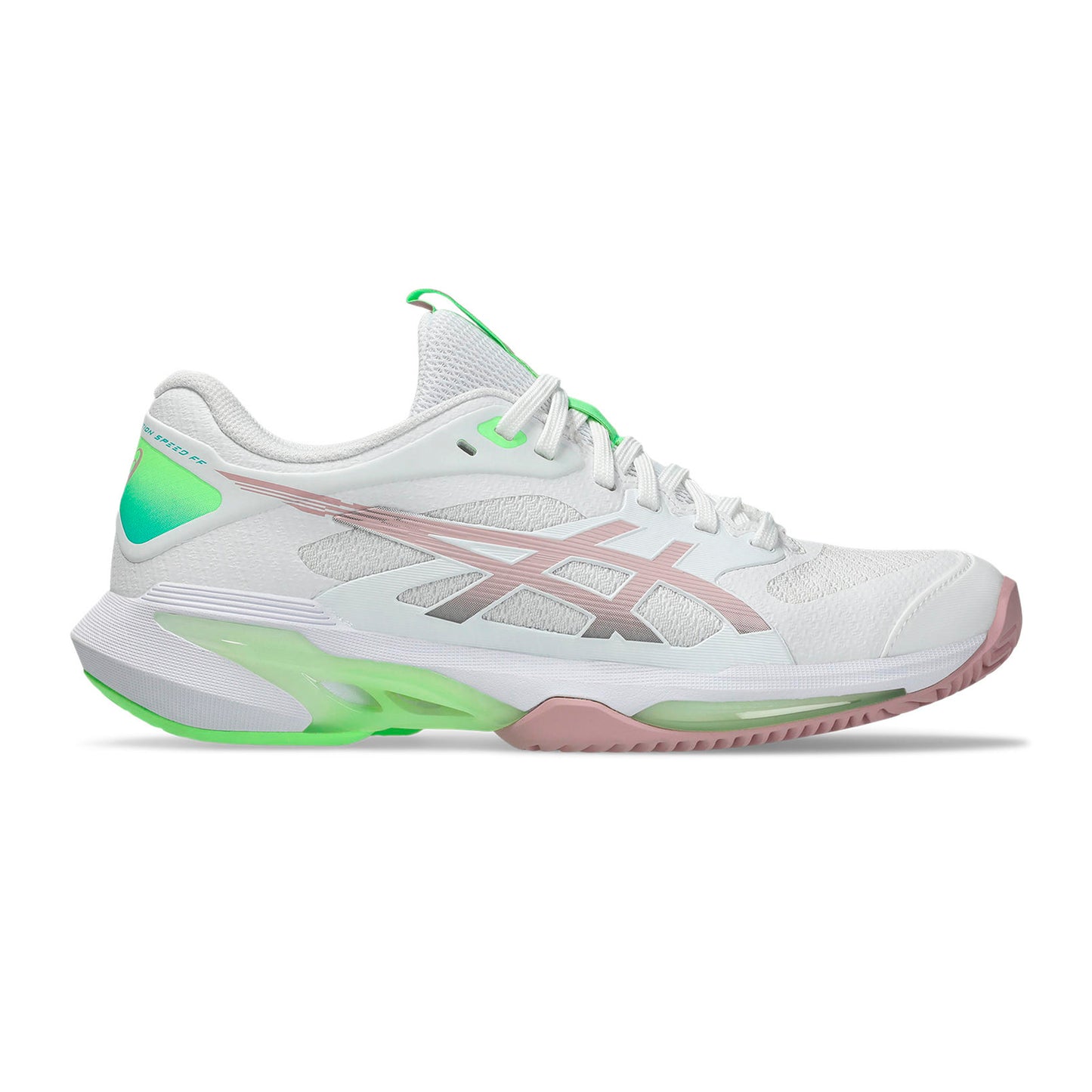 ASICS Solution Speed FF 4 Gravelschoen Dames - wit, roze