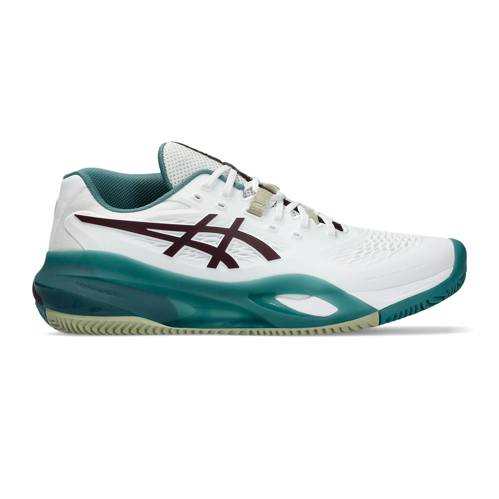 ASICS Gel-Resolution X Gravelschoen Heren - wit, petrolblauw