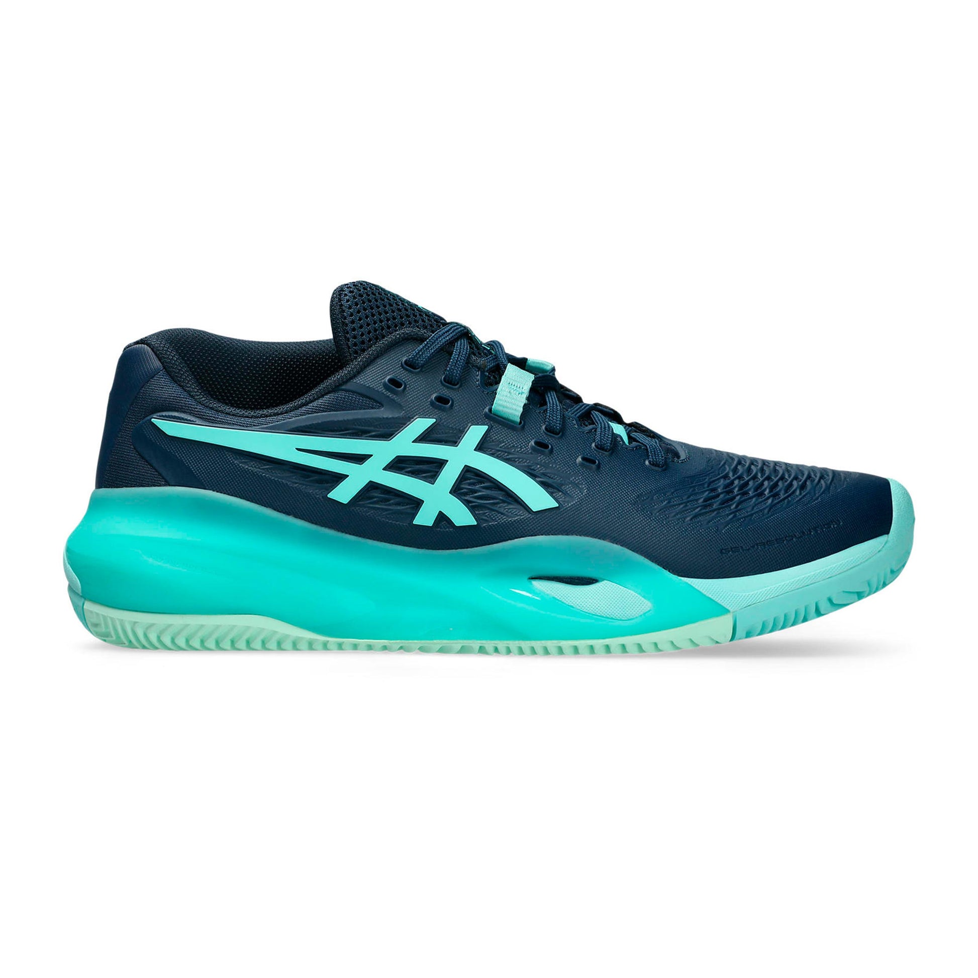 ASICS Gel-Resolution X Gravelschoen Heren - donkerblauw, mint