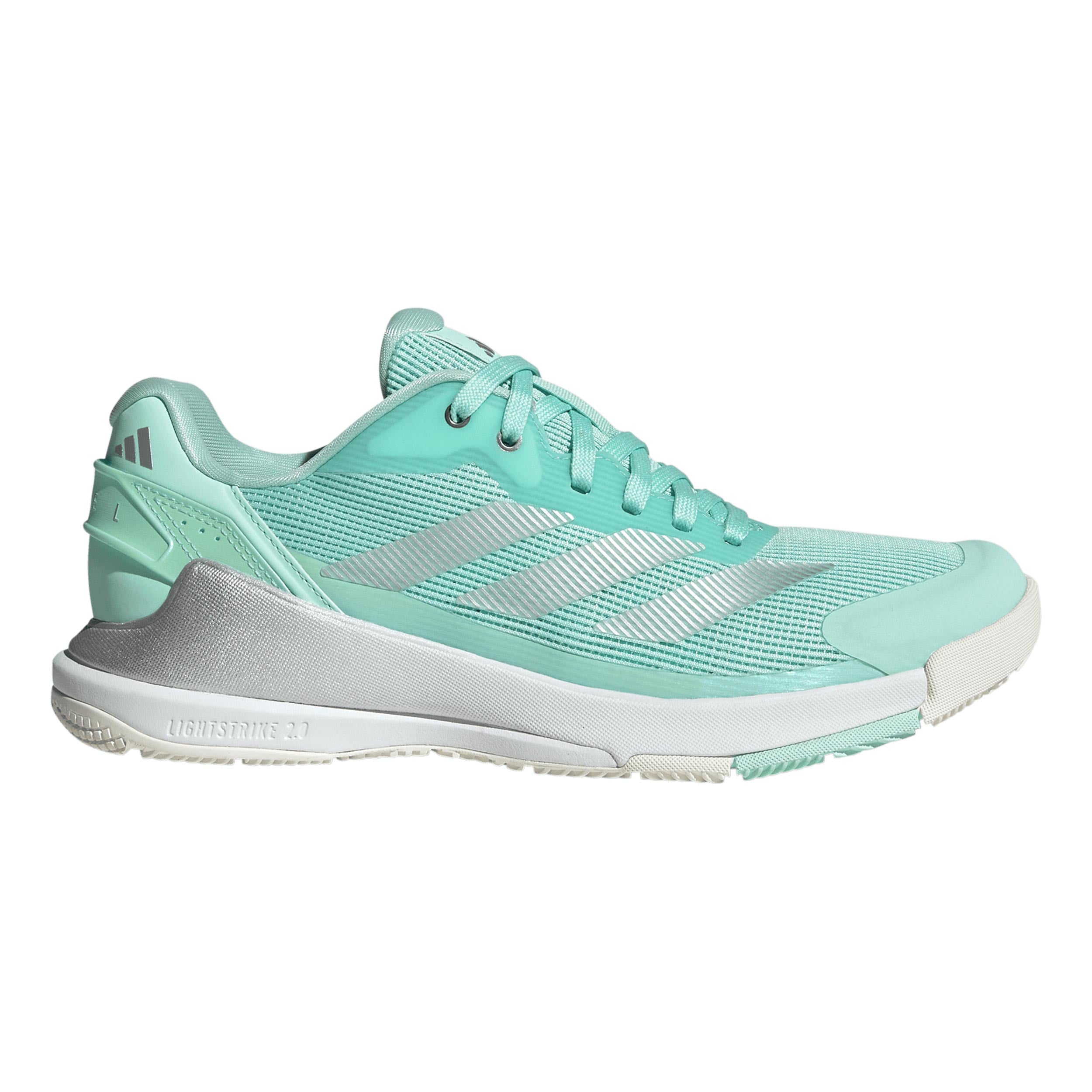 adidas Crazyquick LS Padel schoen Dames - mint, zilver