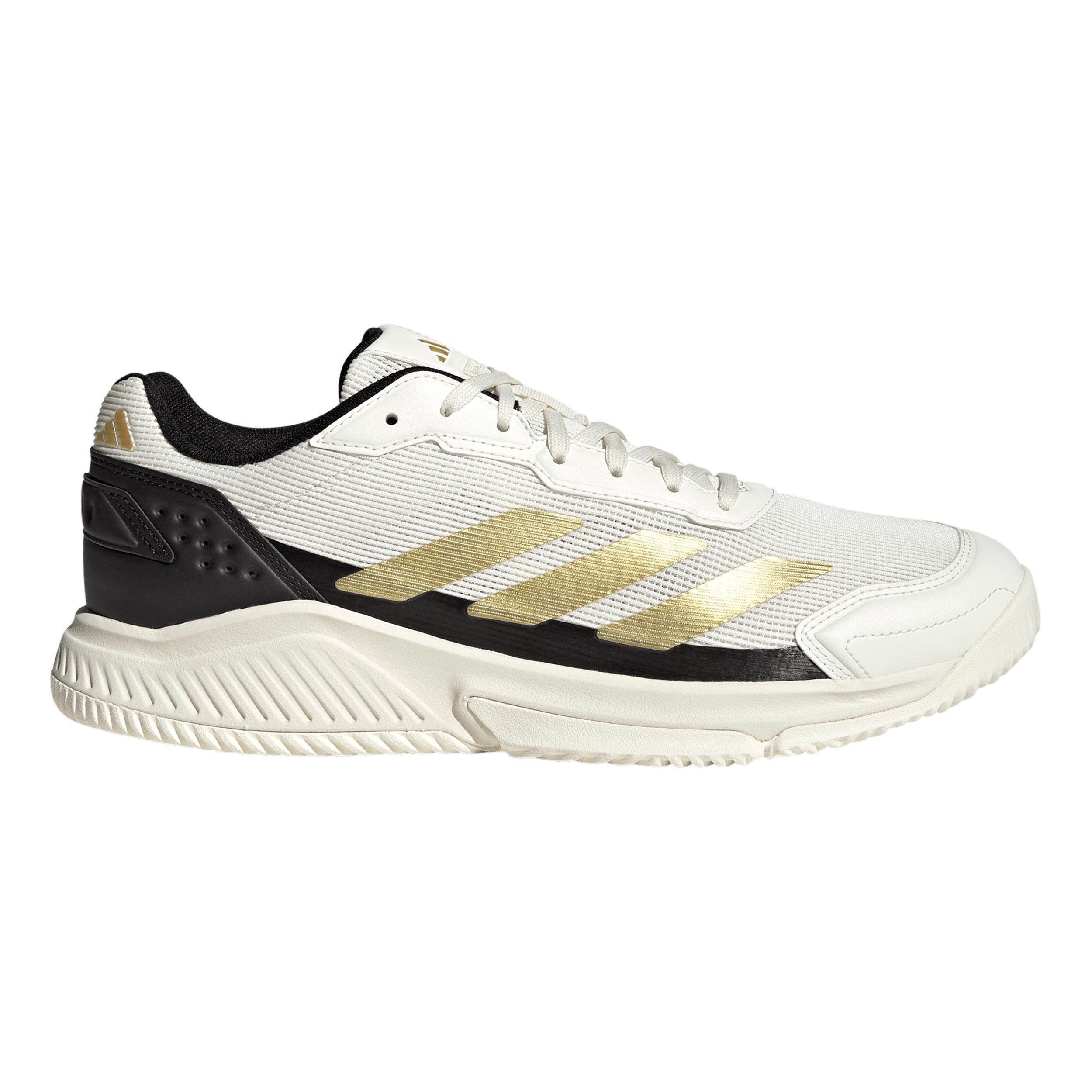 adidas Courtquick Padel schoen Heren - gebroken wit, goud