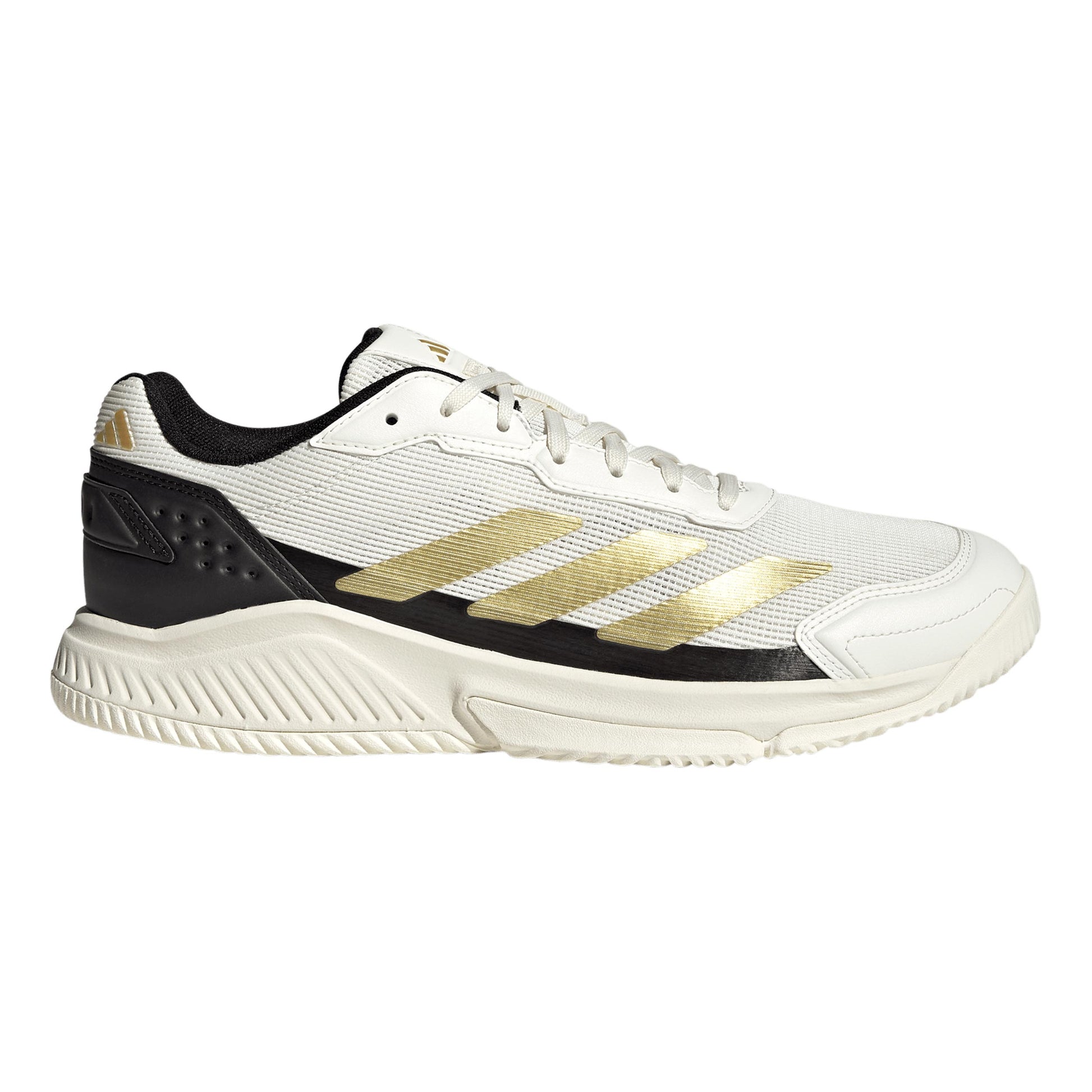 adidas Courtquick Padel schoen Heren - gebroken wit, goud