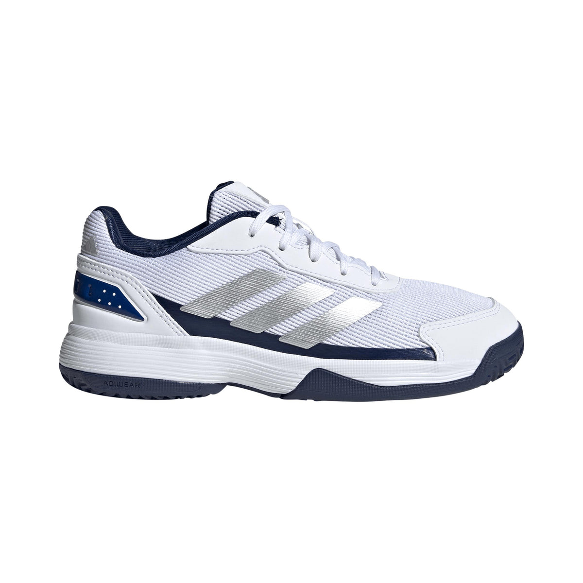 adidas Crazyquick Padel schoen Kinderen - wit, donkerblauw