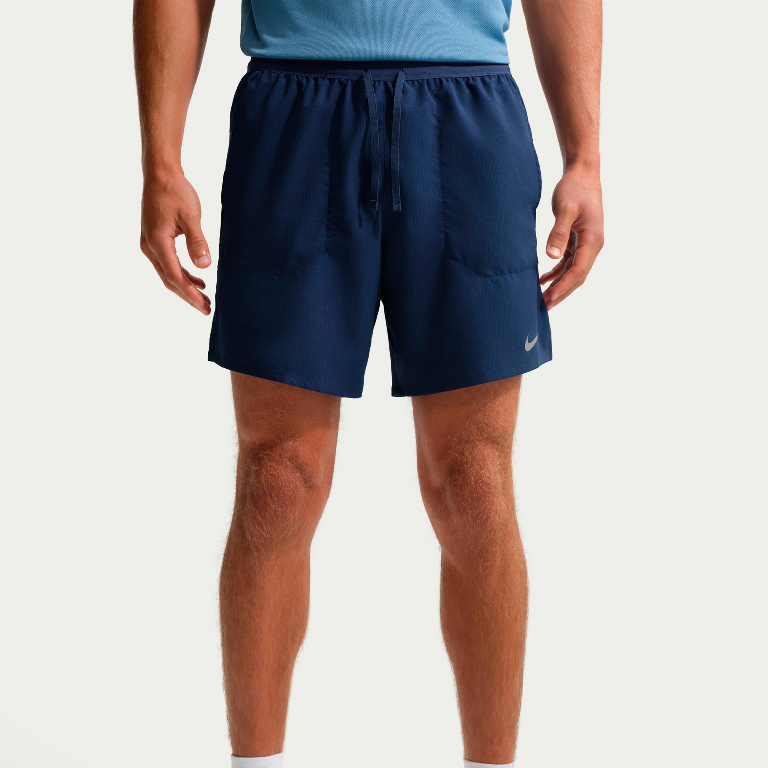 Nike STRIDE 7IN Hardloopshorts Heren - donkerblauw, zilver