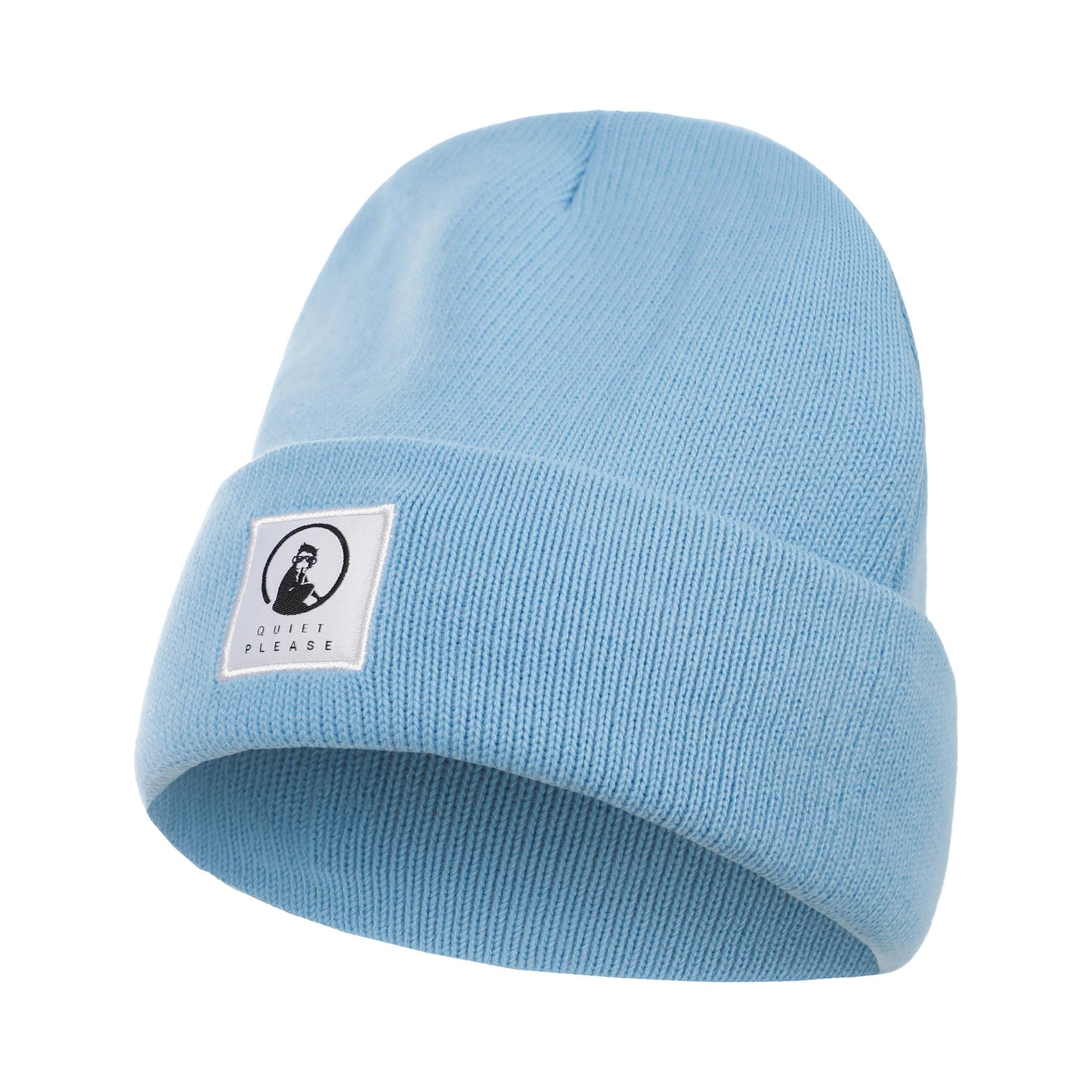 Quiet Please Get Warm Muts Unisex-lichtblauw