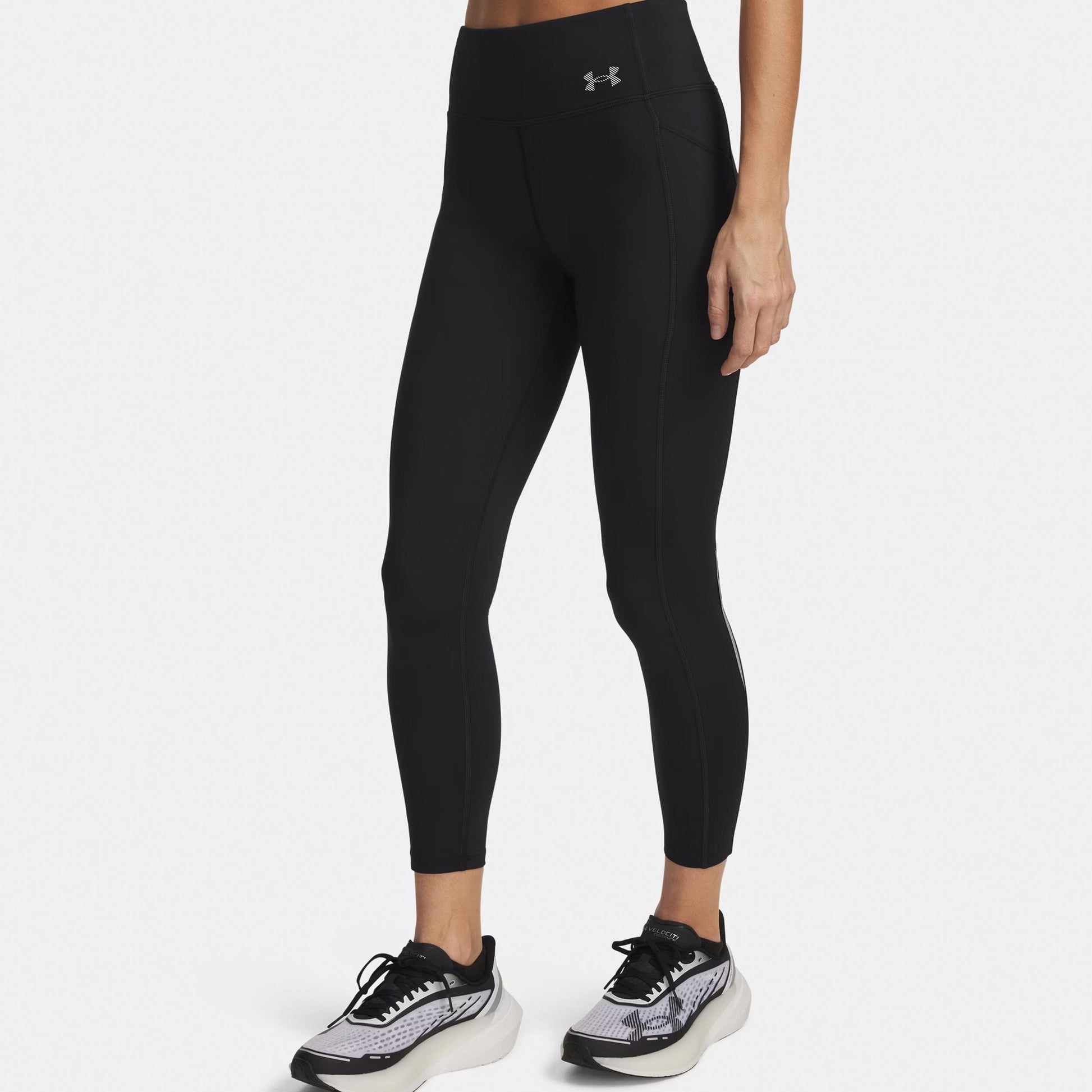 Under Armour Velociti Ankle  Hardlooplegging Dames-zwart, zilver
