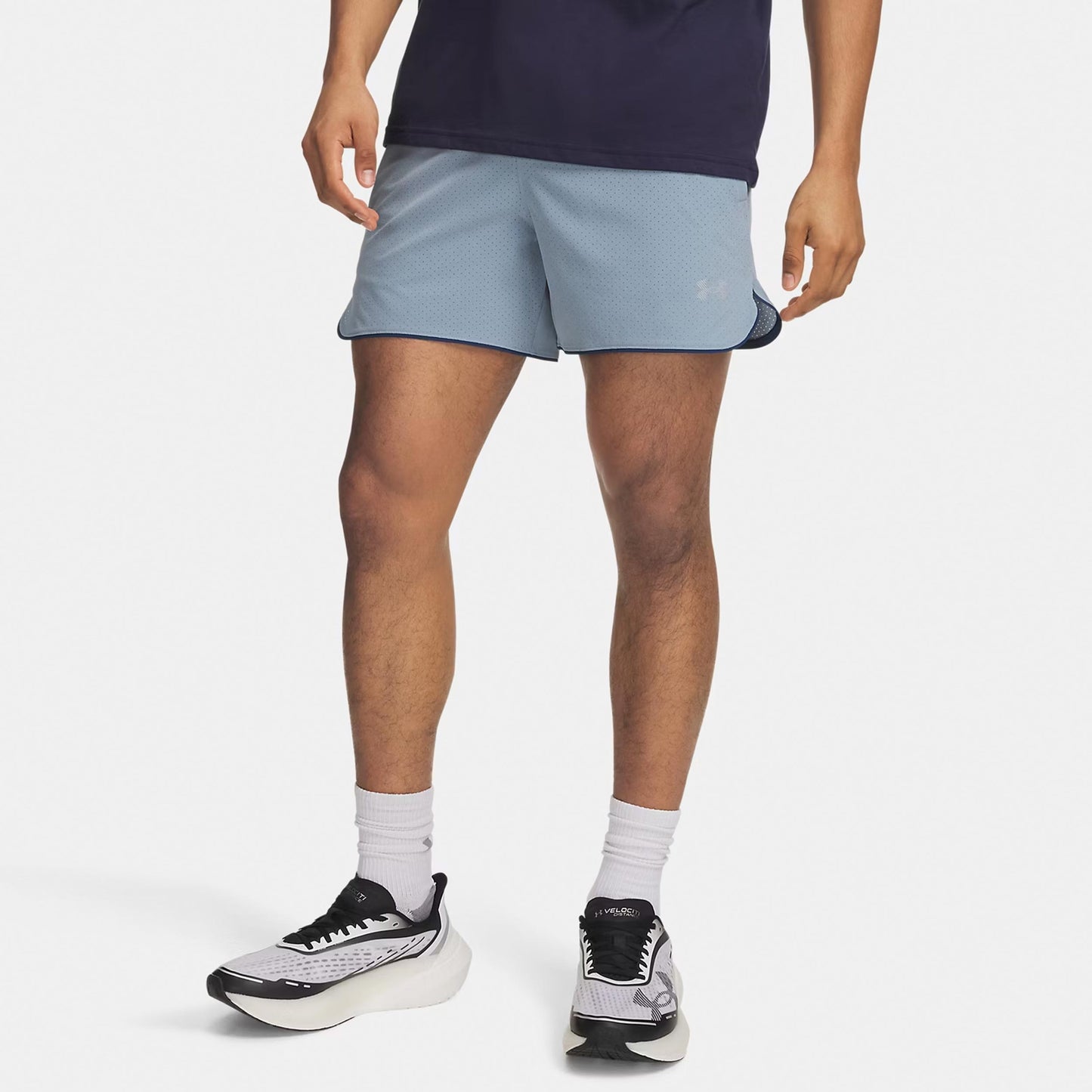 Under Armour Velociti Pro Vent 5in  Hardloopshorts Heren - blauwgrijs