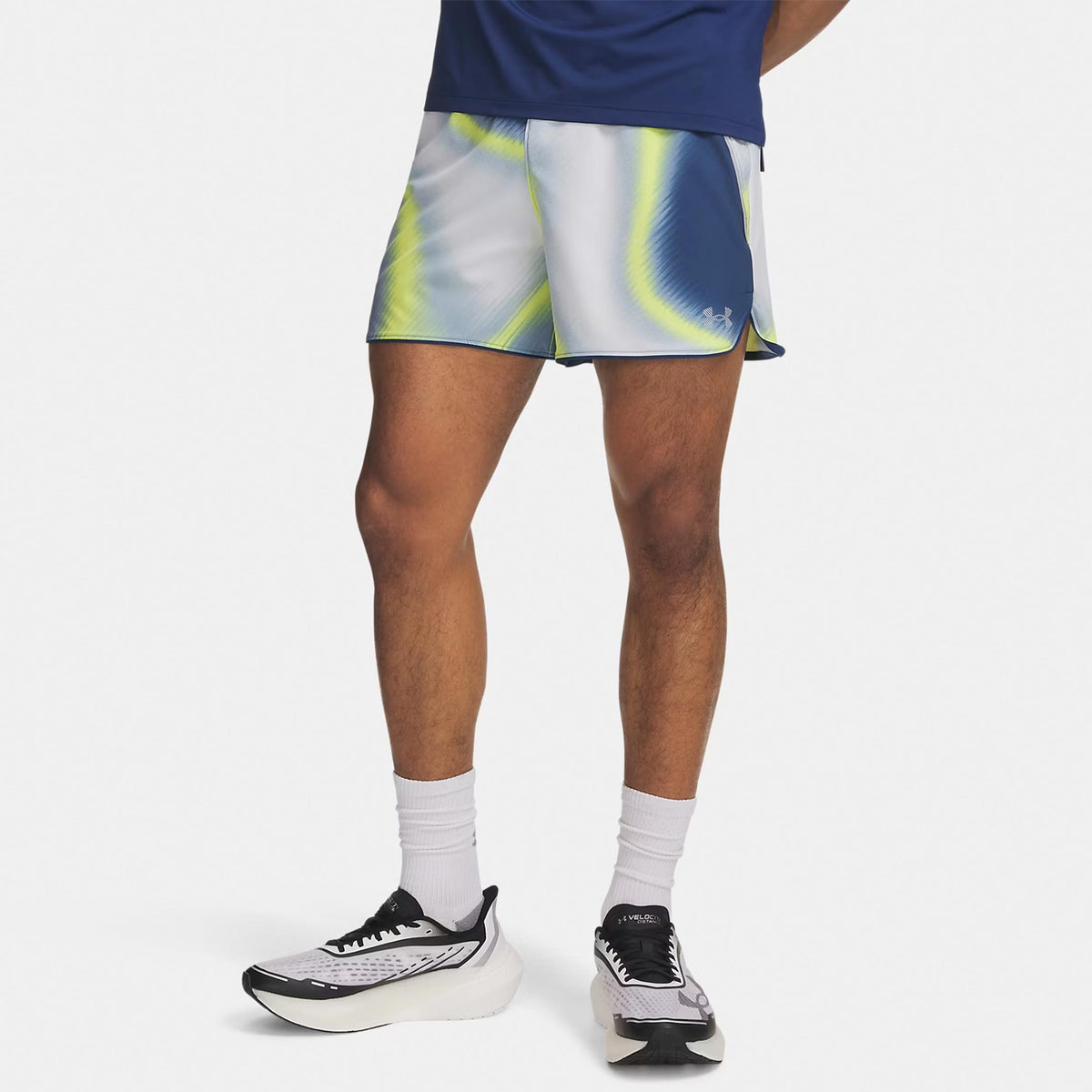 Under Armour Velociti Pro 5in  Hardloopshorts Heren - blauw, veelkleurig
