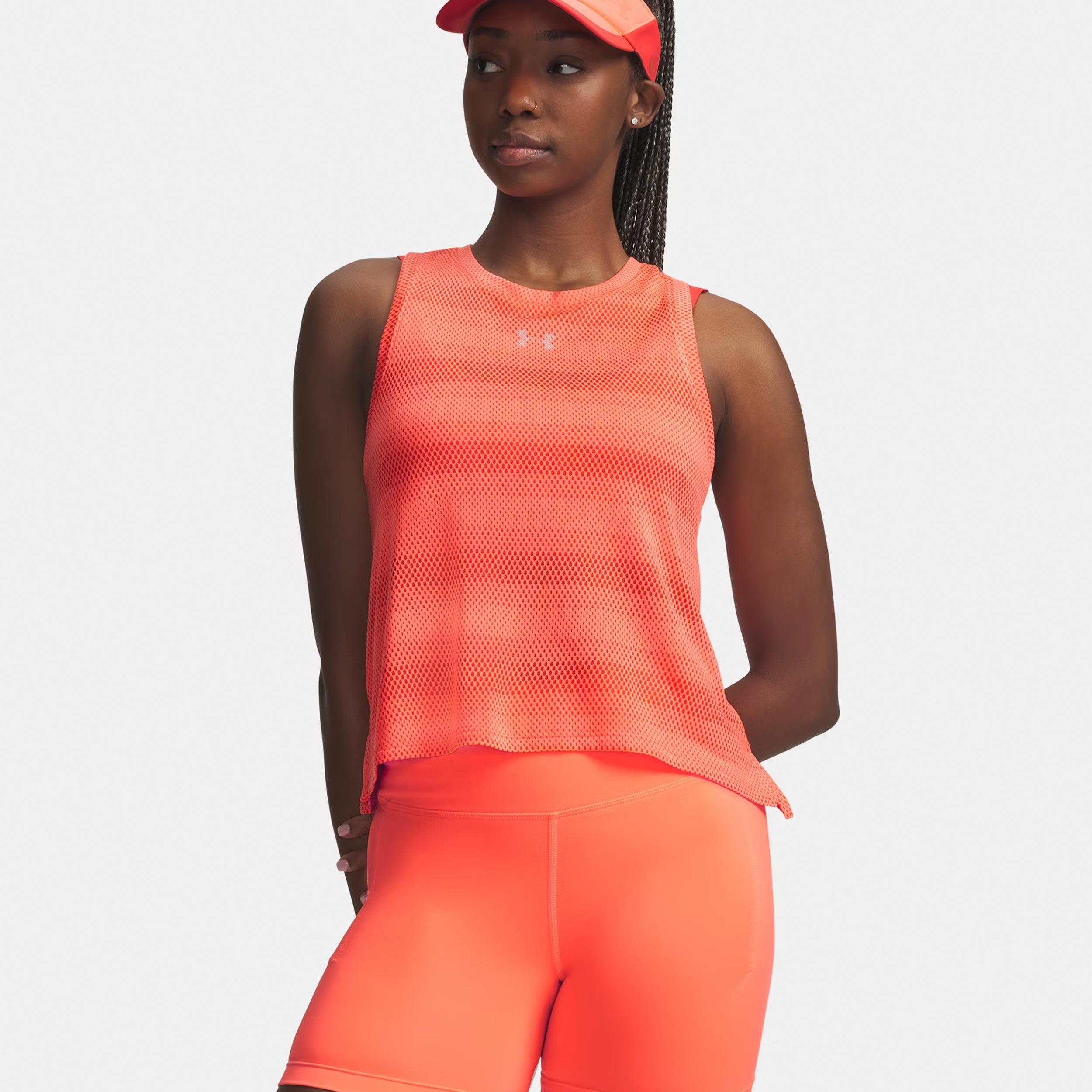 Under Armour Velociti  Hardloopshirt Dames - oranje, zilver