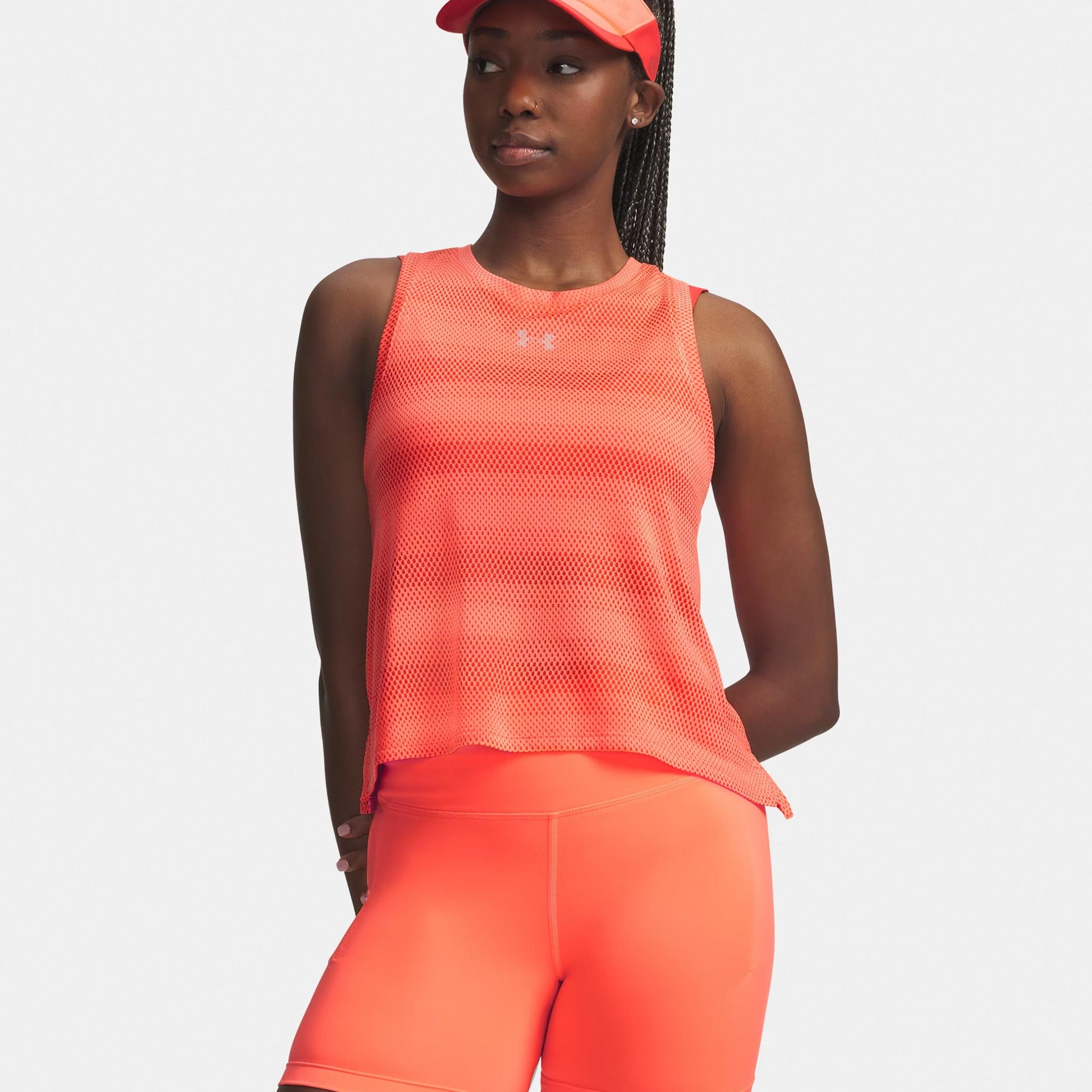 Under Armour Velociti  Hardloopshirt Dames - oranje, zilver