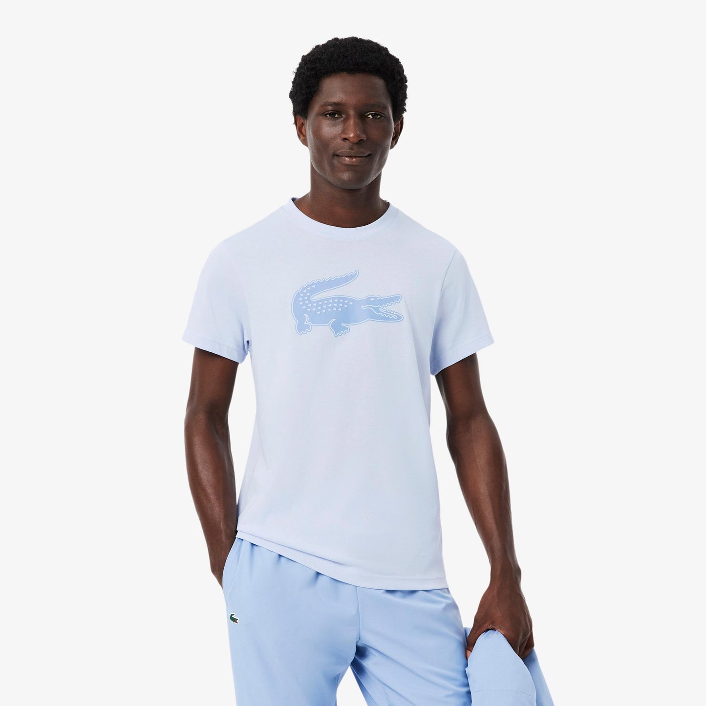 Lacoste T-shirt Heren - lichtblauw, blauw-grijs