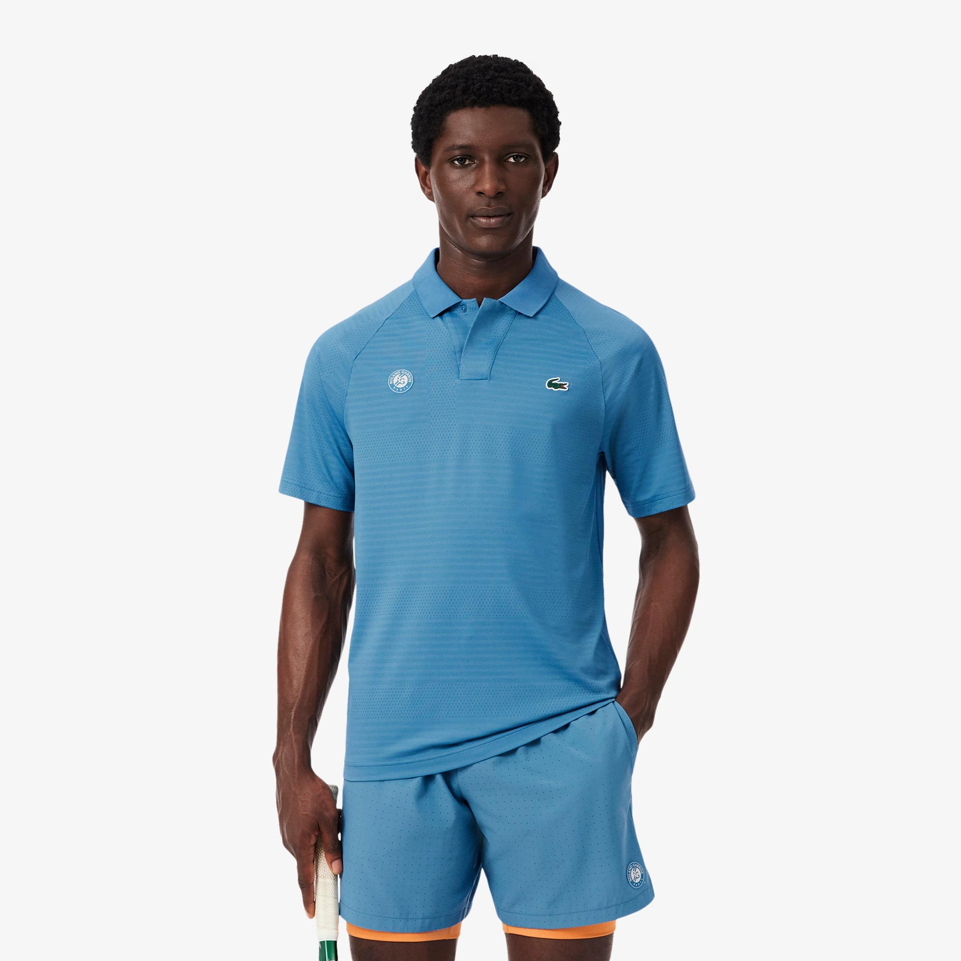 Lacoste Polo Heren - blaugrau