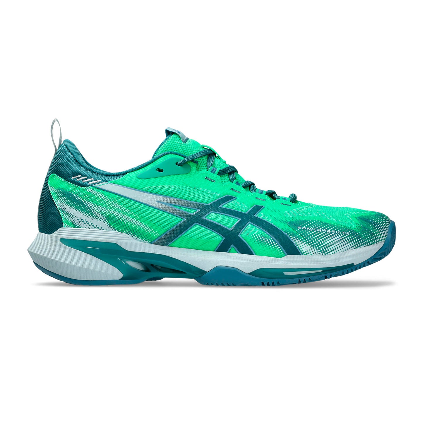 ASICS Sonicsmash FF Padel schoen Heren - neongroen, blauw-grijs