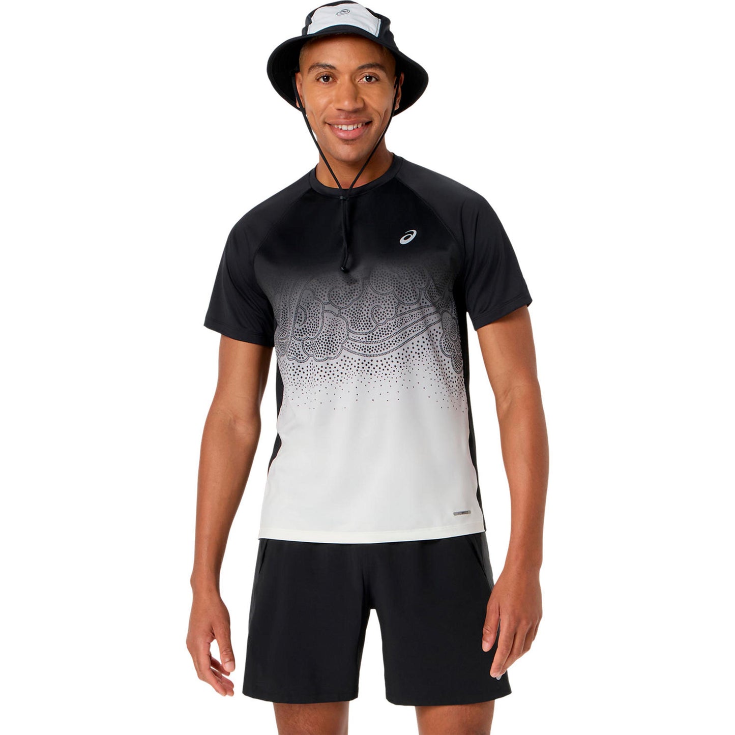 ASICS Road Ibuki  Hardloopshirt Heren - zwart, beige