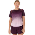 Road Ibuki  Hardloopshirt Dames - wijnrood, mauve
